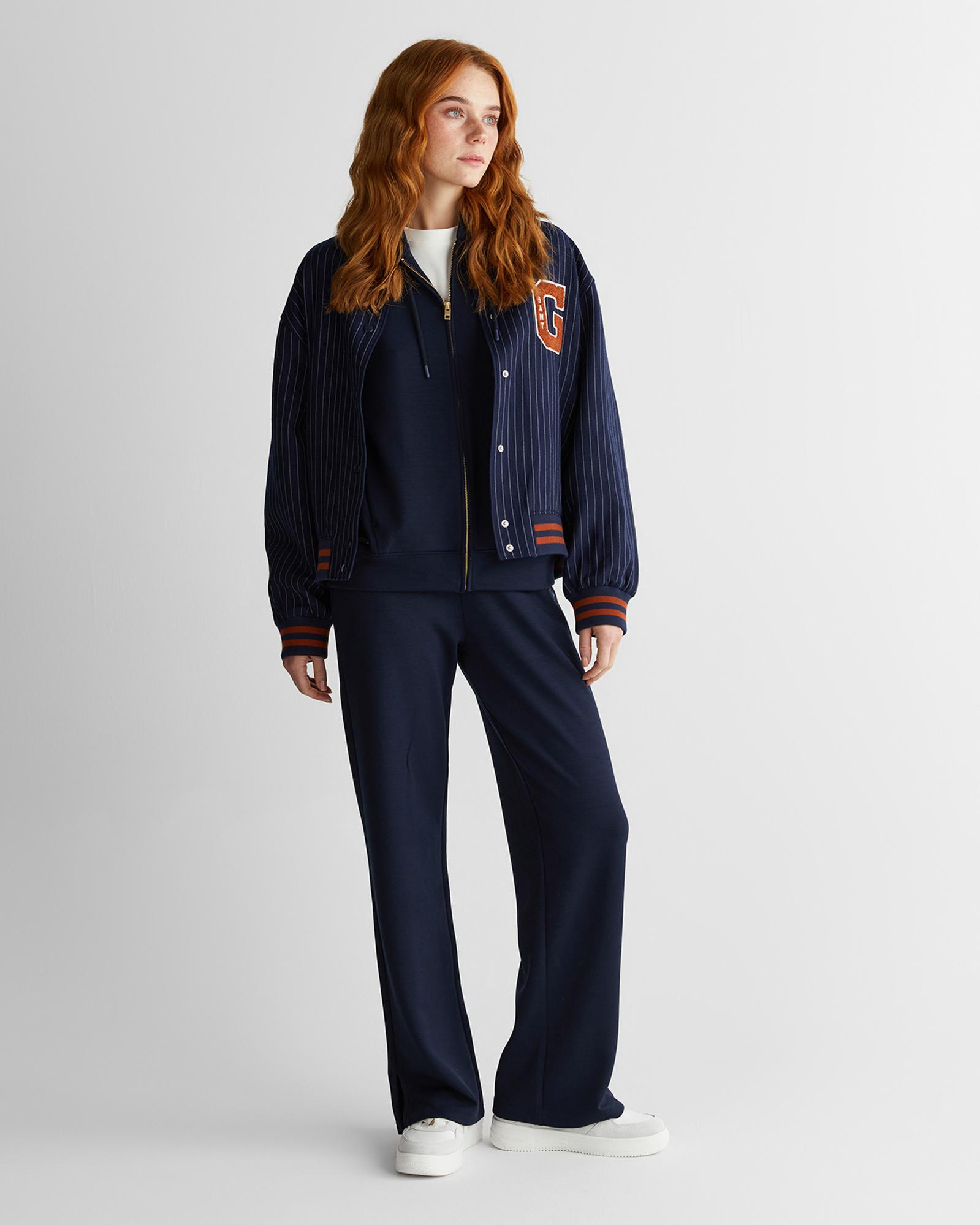 GANT Kadın Lacivert Standart Fit  Eşofman Altı