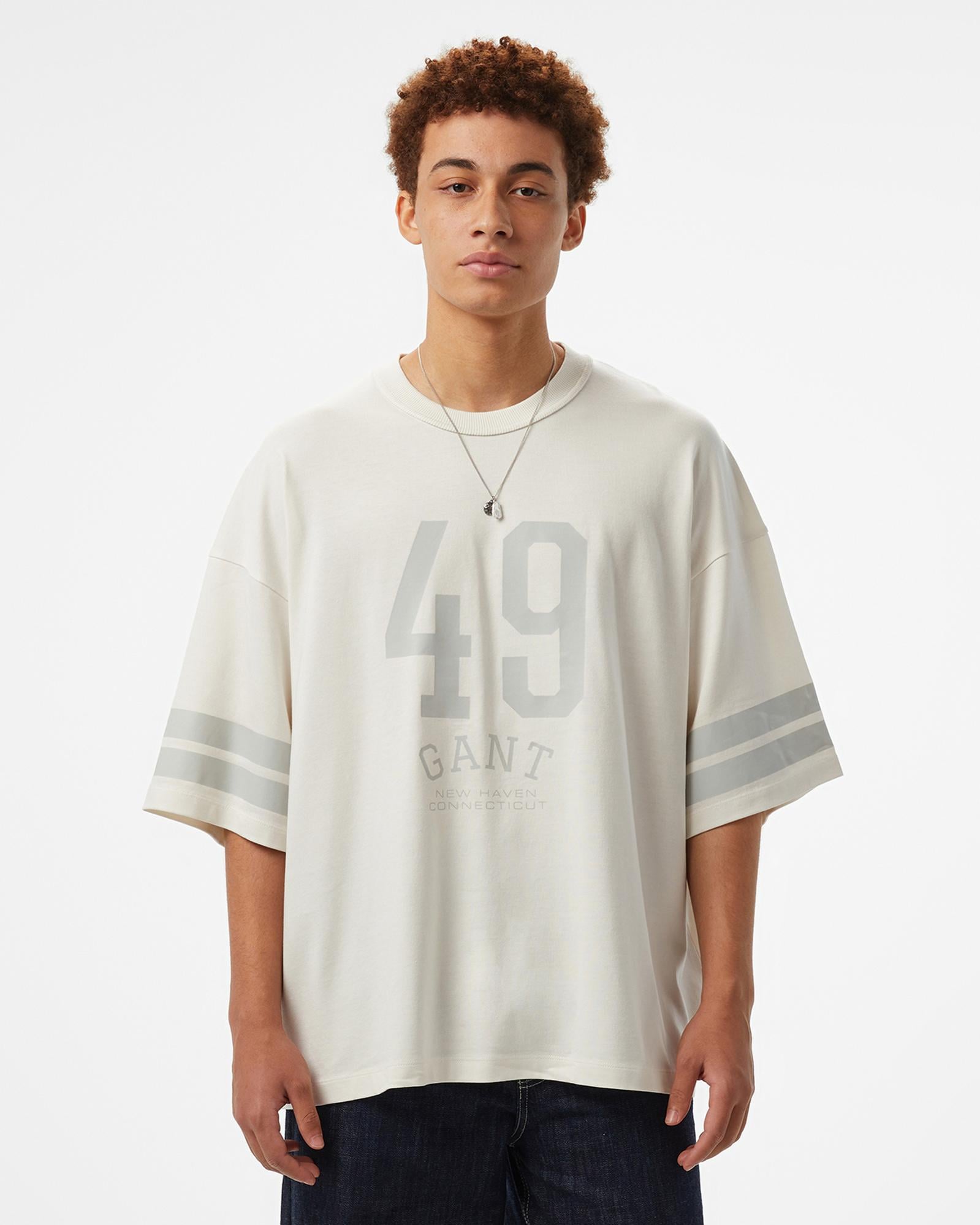 GANT Erkek Beyaz T-Shirt