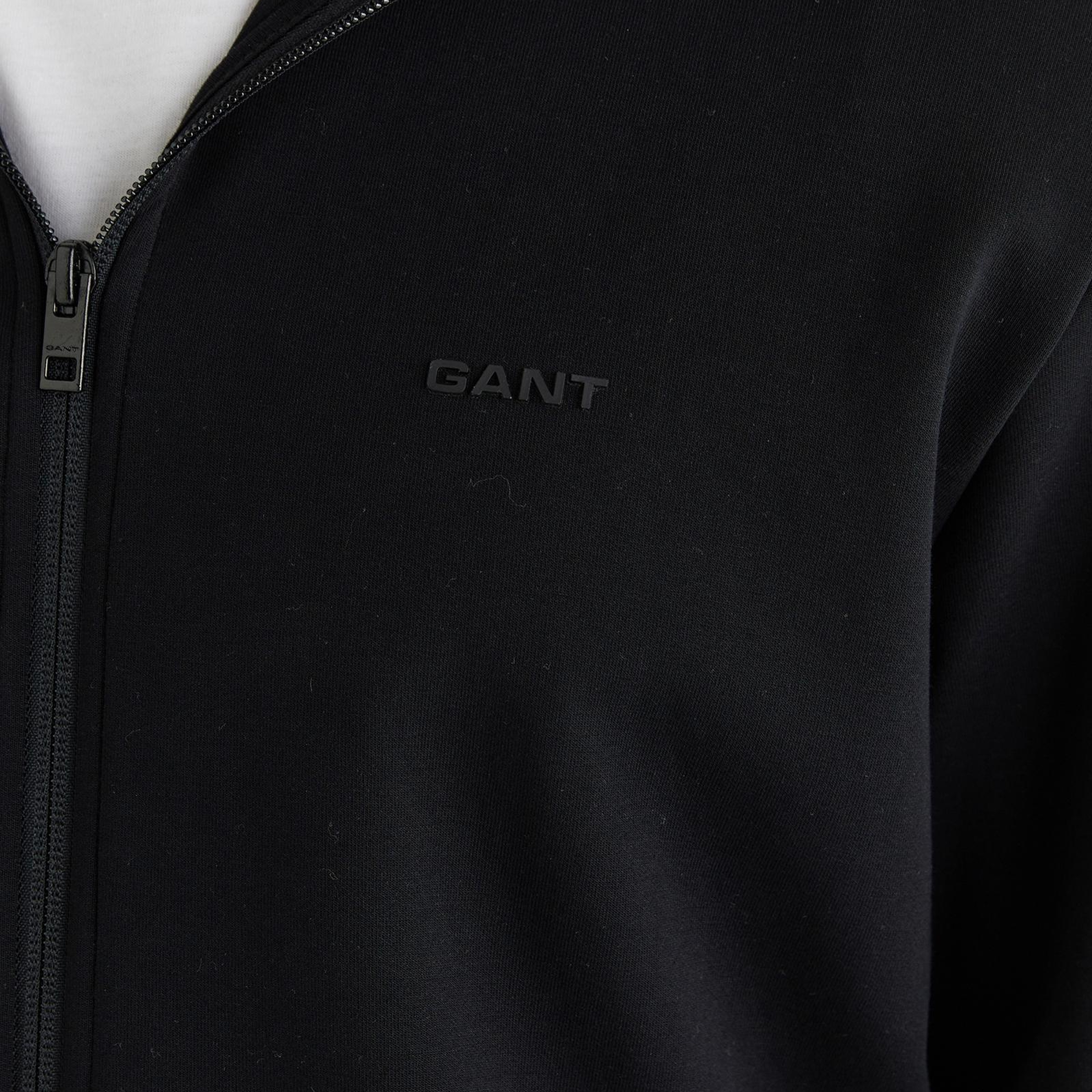 GANT Erkek Siyah Fermuarlı Hırka