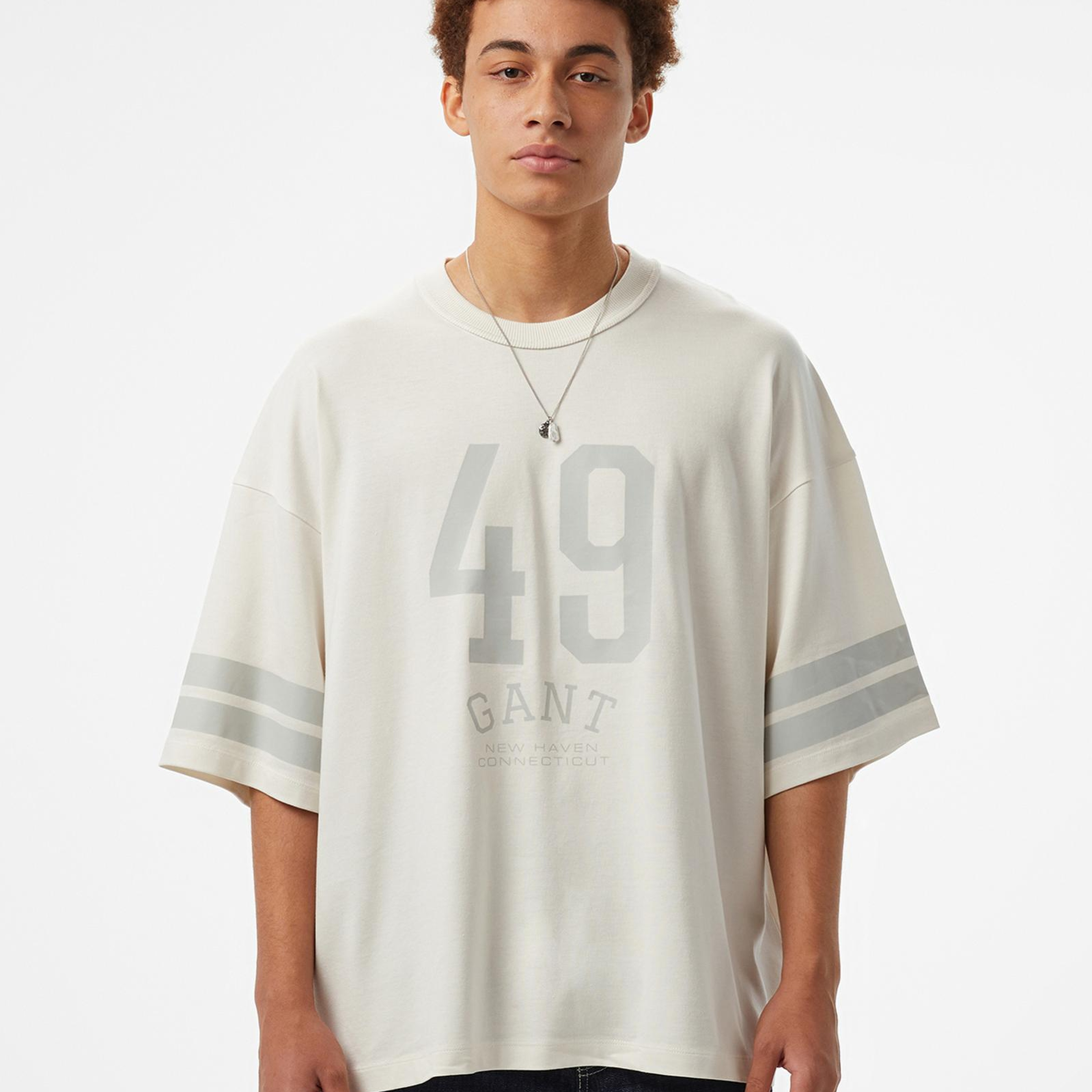 GANT Erkek Beyaz T-Shirt