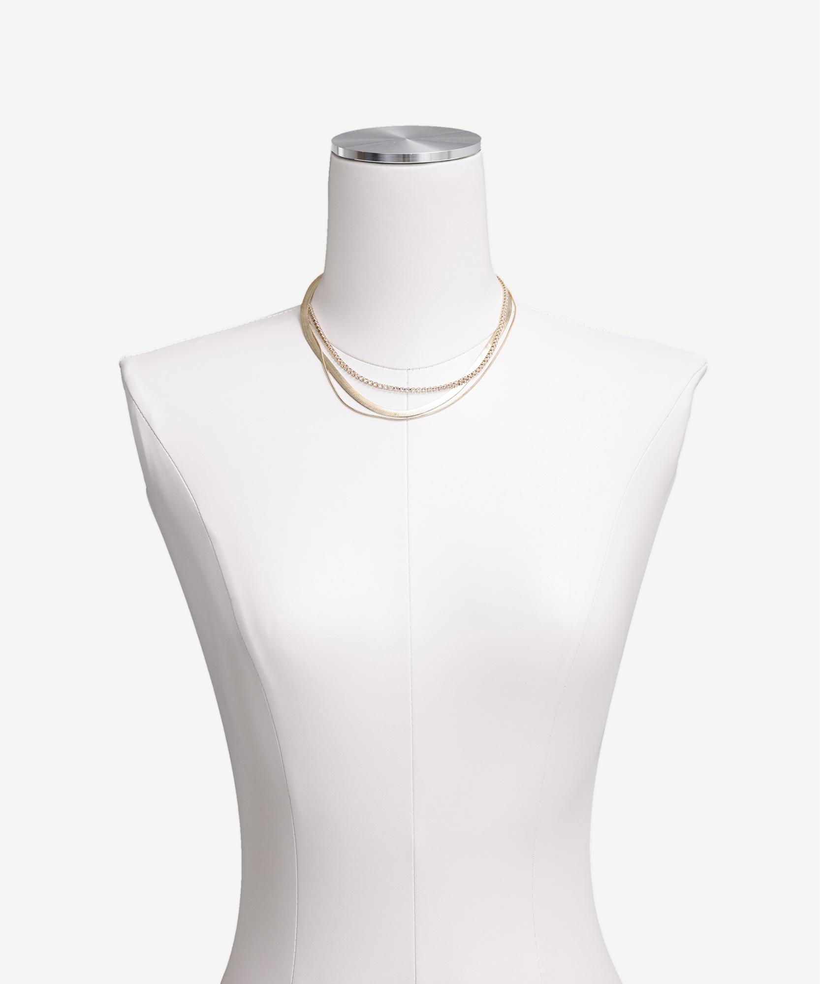 YARGICI Çoklu Sıralı Zincir Kolye