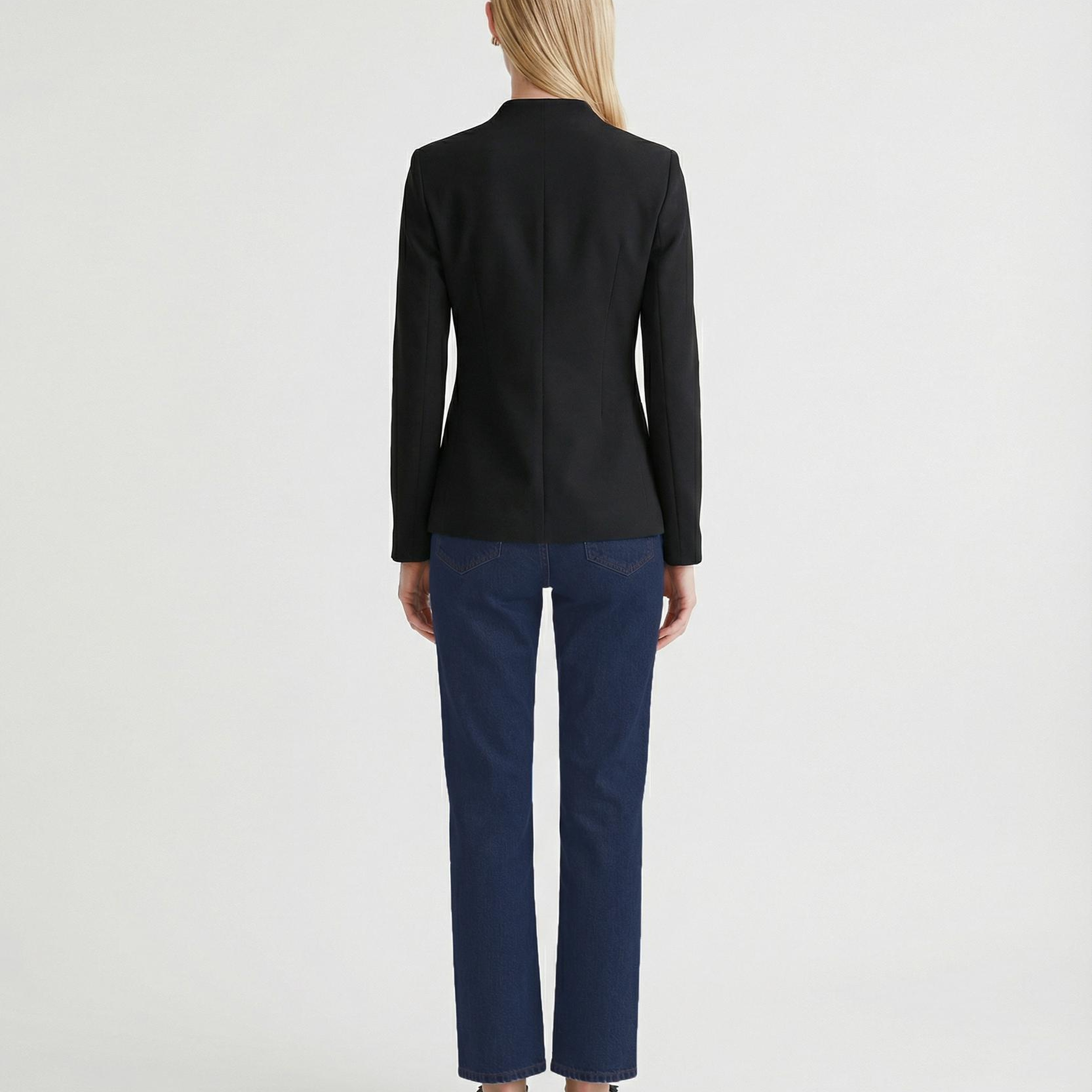 YARGICI Fitted Dik Yaka Uzun Kol Ceket