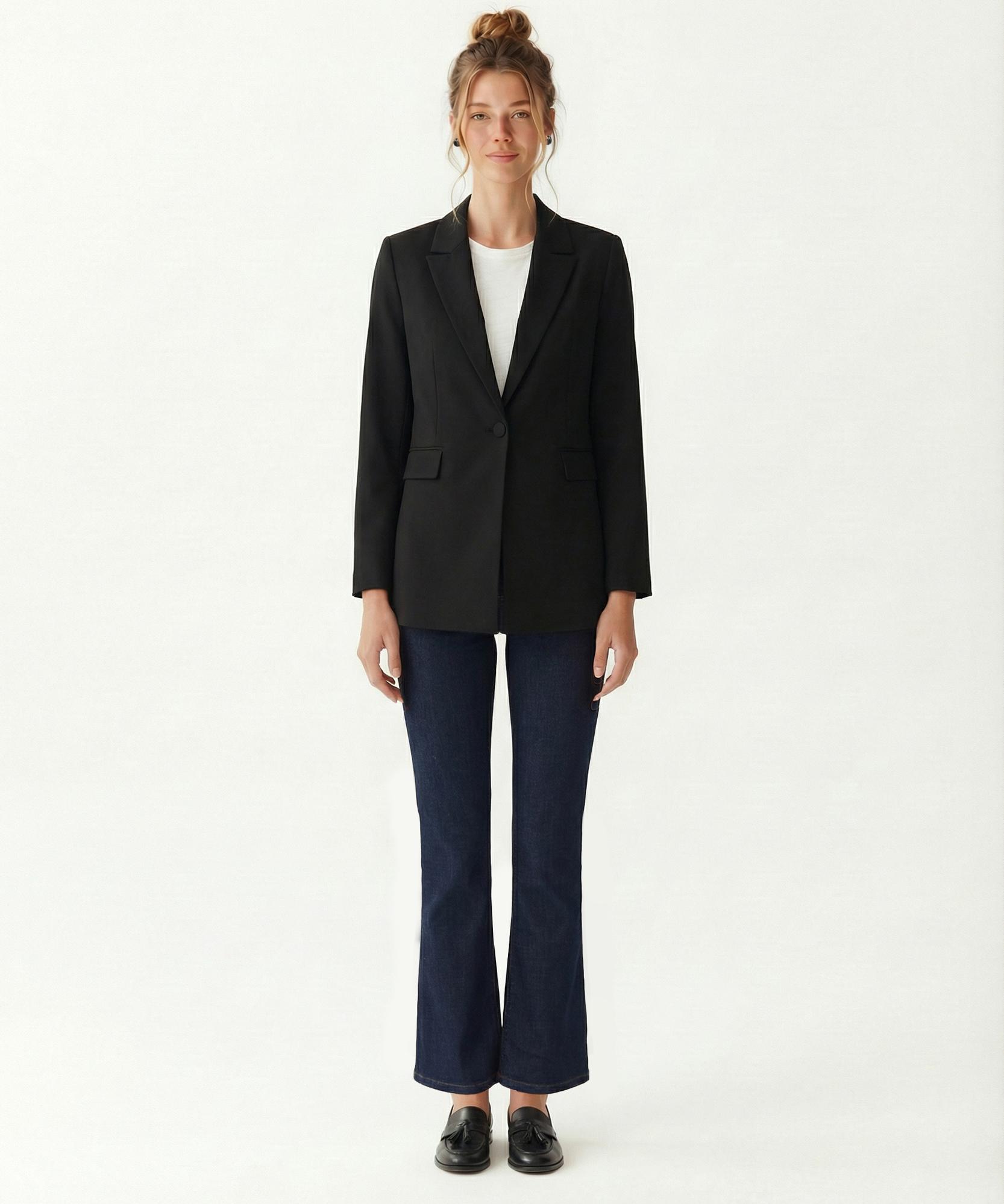 YARGICI Regular Ceket Yaka Uzun Kol Ceket