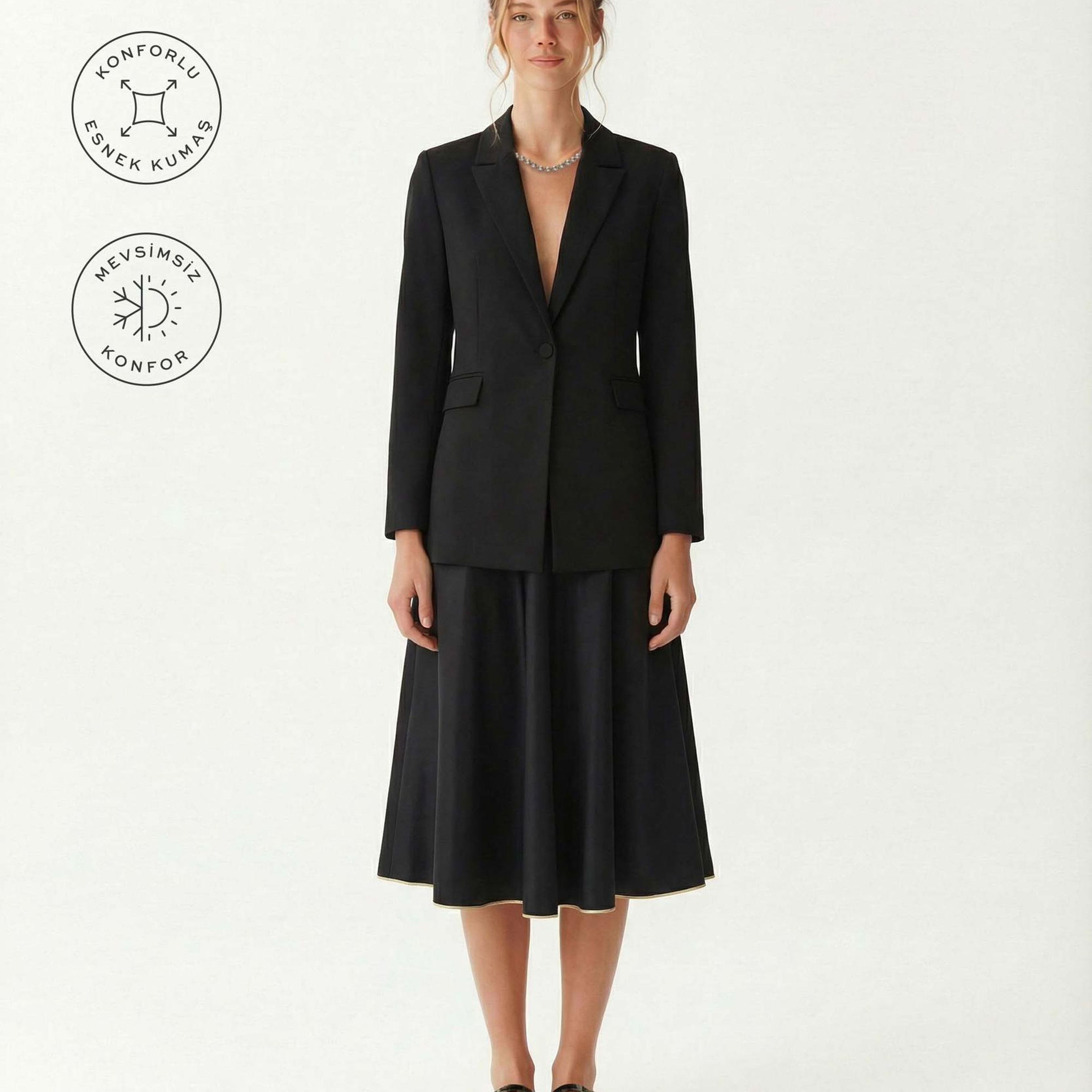 YARGICI Regular Ceket Yaka Uzun Kol Ceket