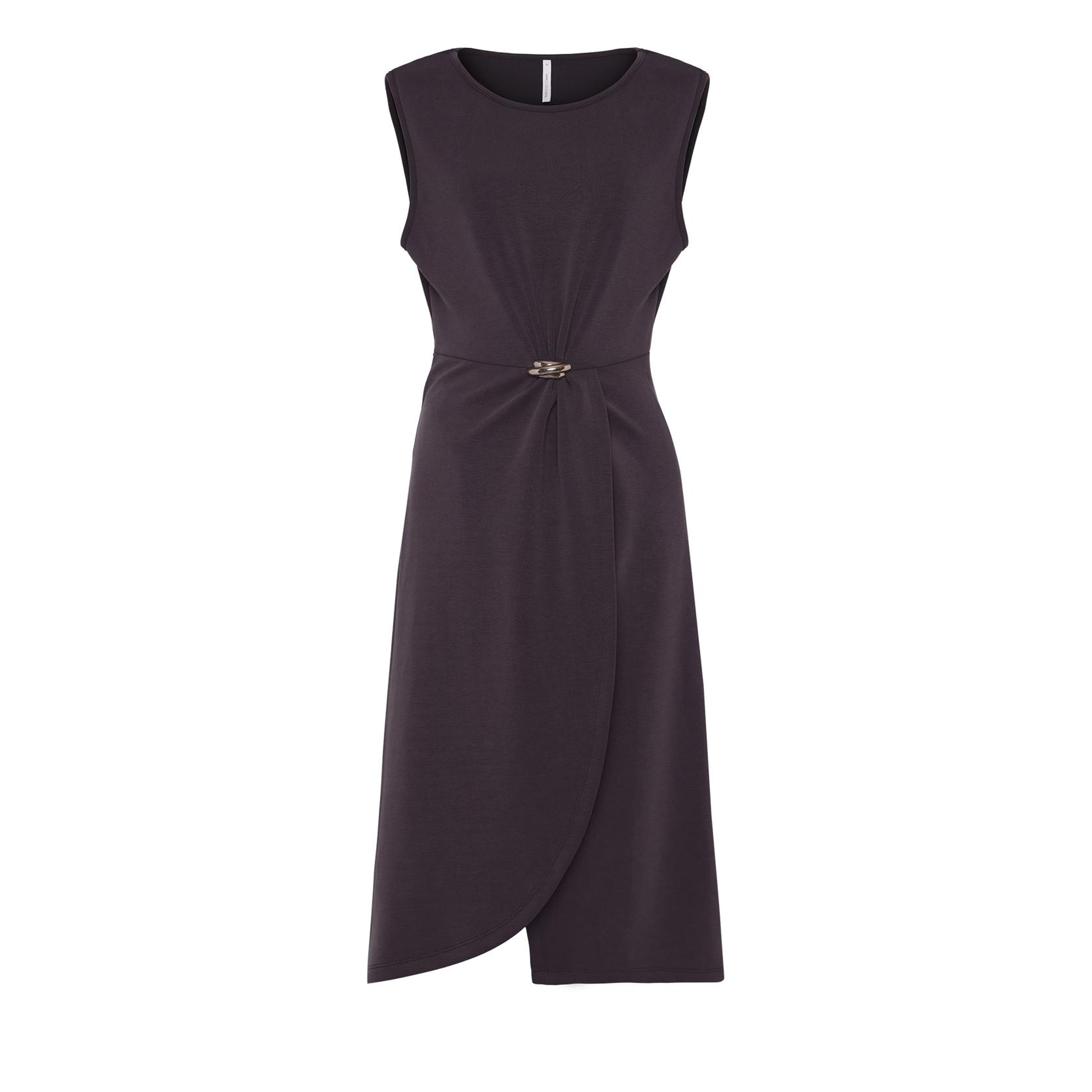 YARGICI Dar Bisiklet Yaka Kolsuz Elbise