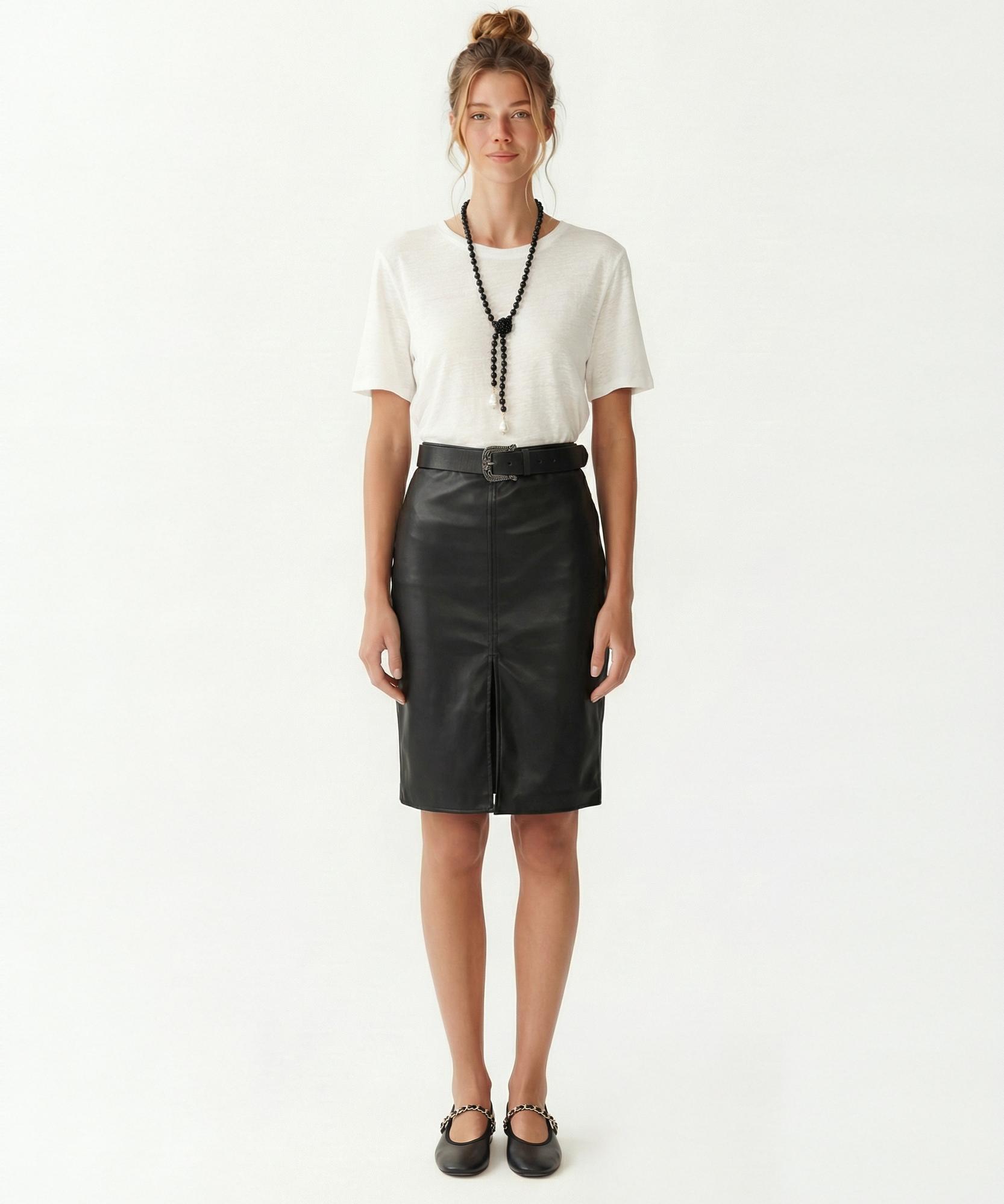 YARGICI Kalem Yüksek Bel Etek