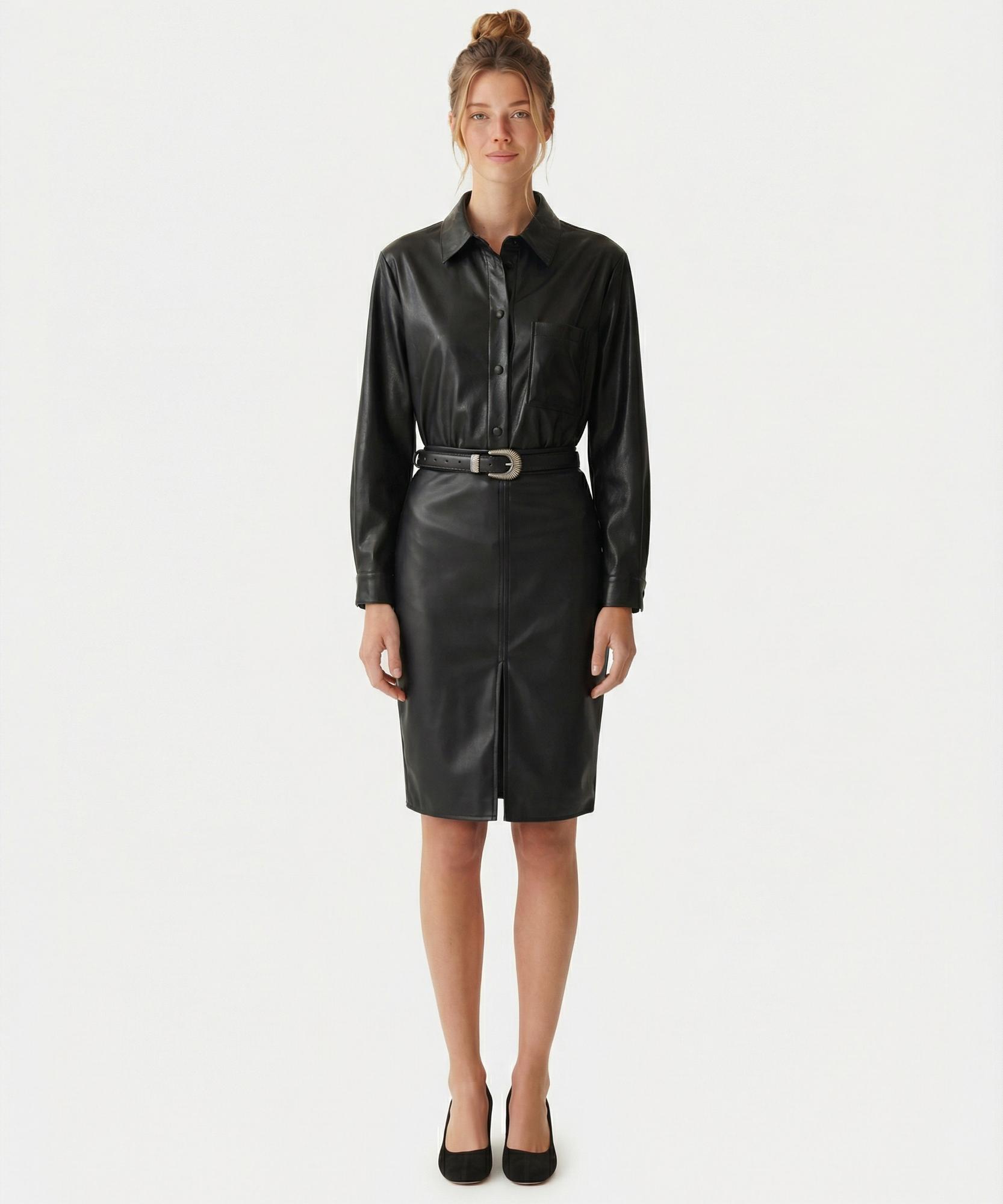 YARGICI Kalem Yüksek Bel Etek