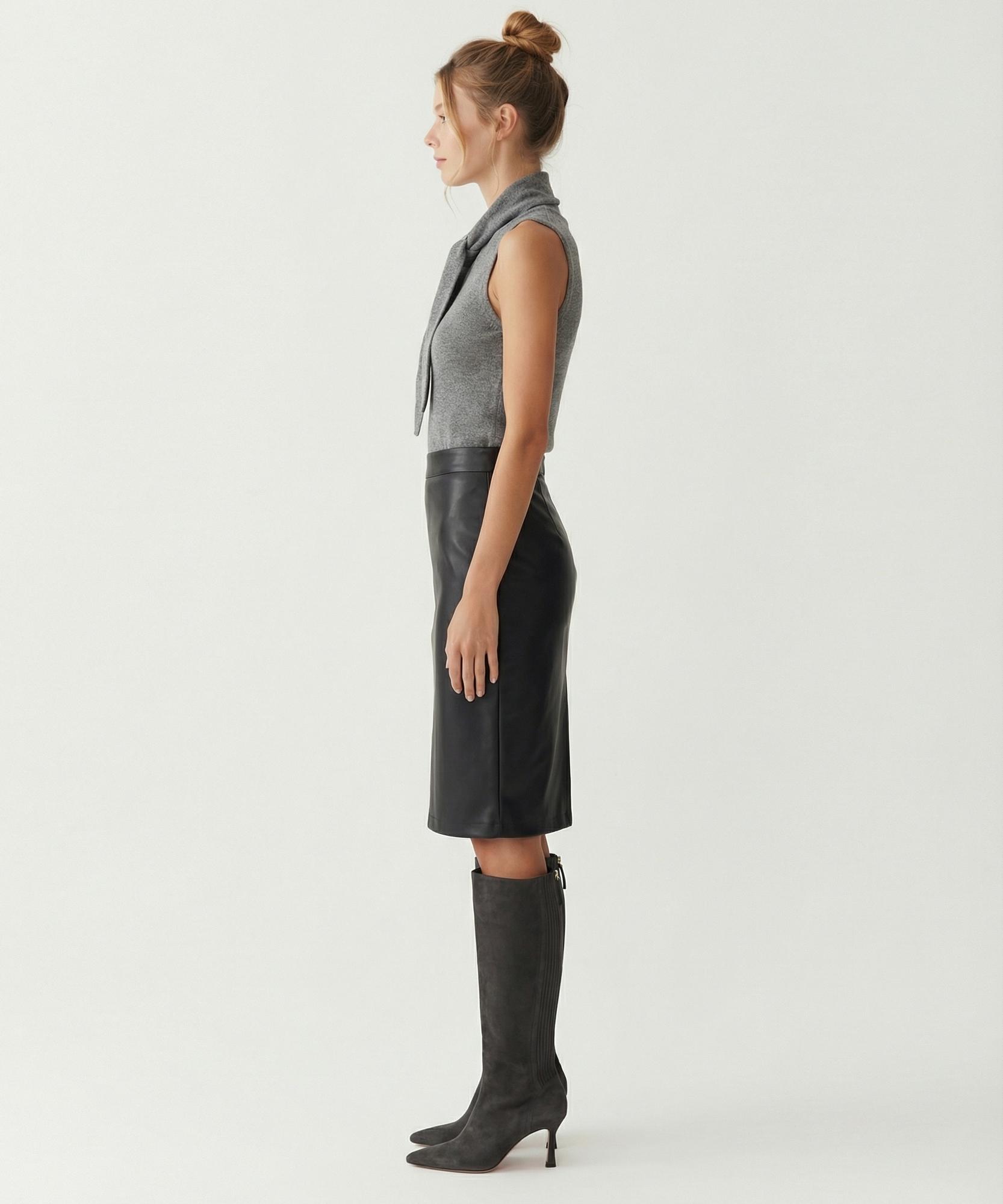 YARGICI Kalem Yüksek Bel Etek