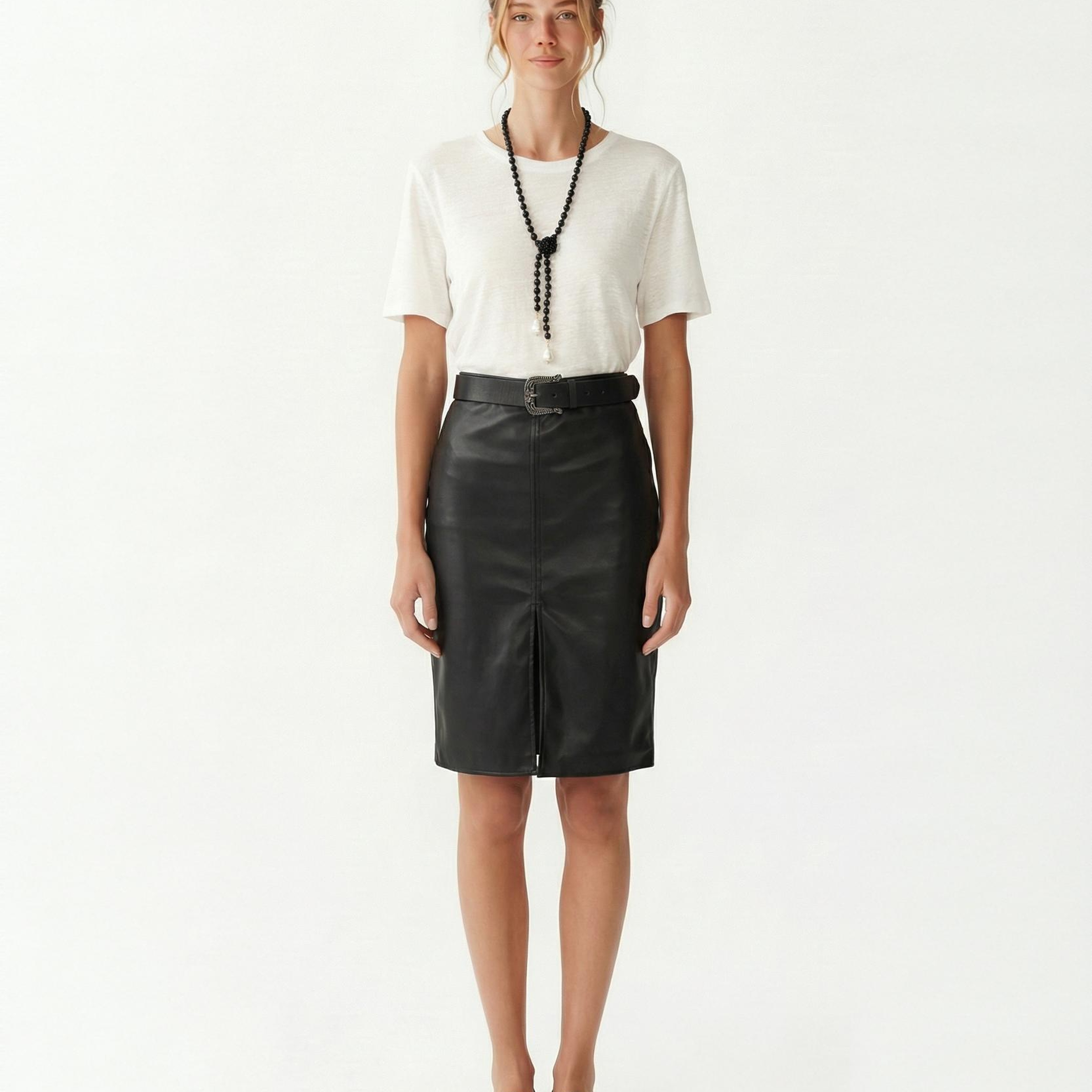 YARGICI Kalem Yüksek Bel Etek