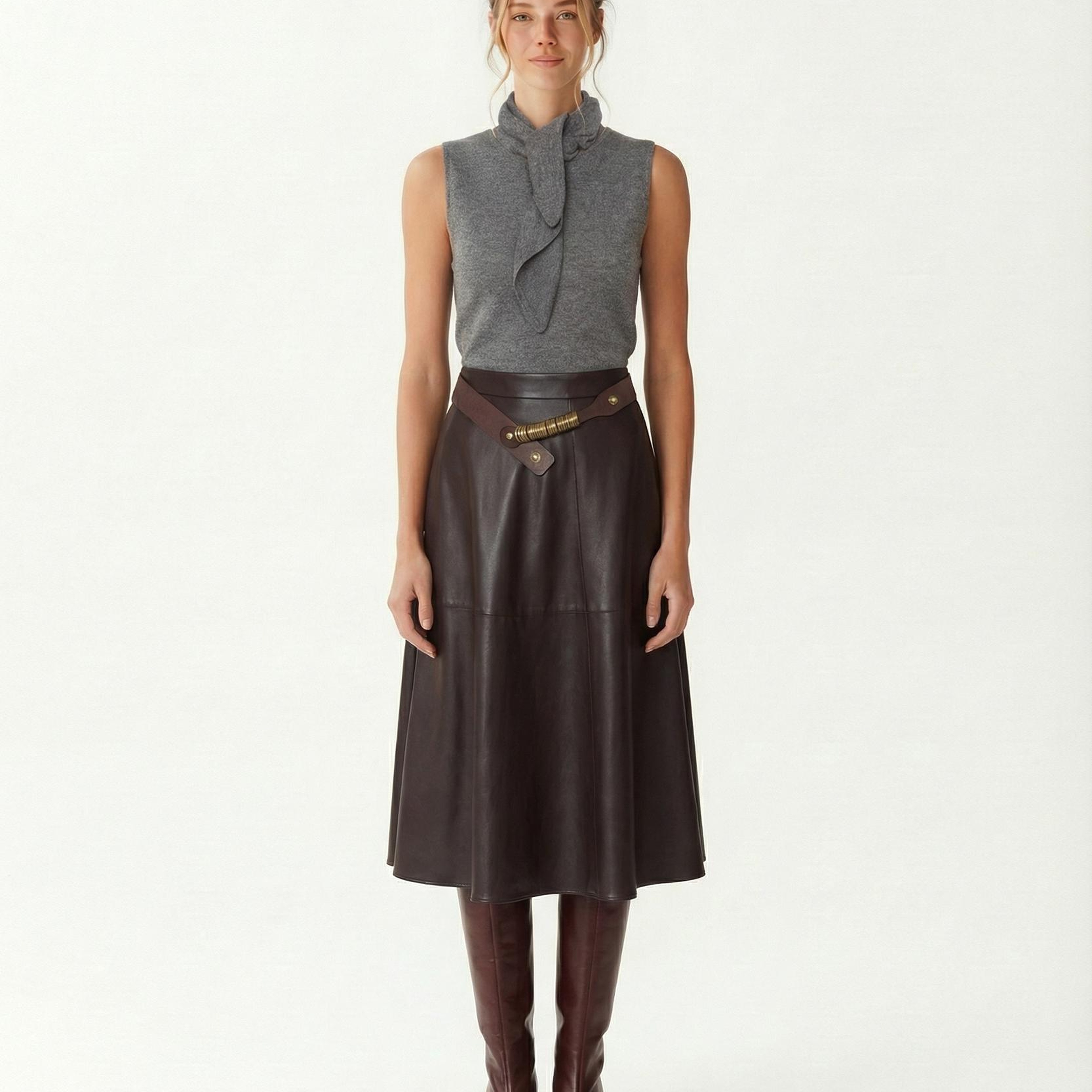 YARGICI Kloş Normal Bel Etek