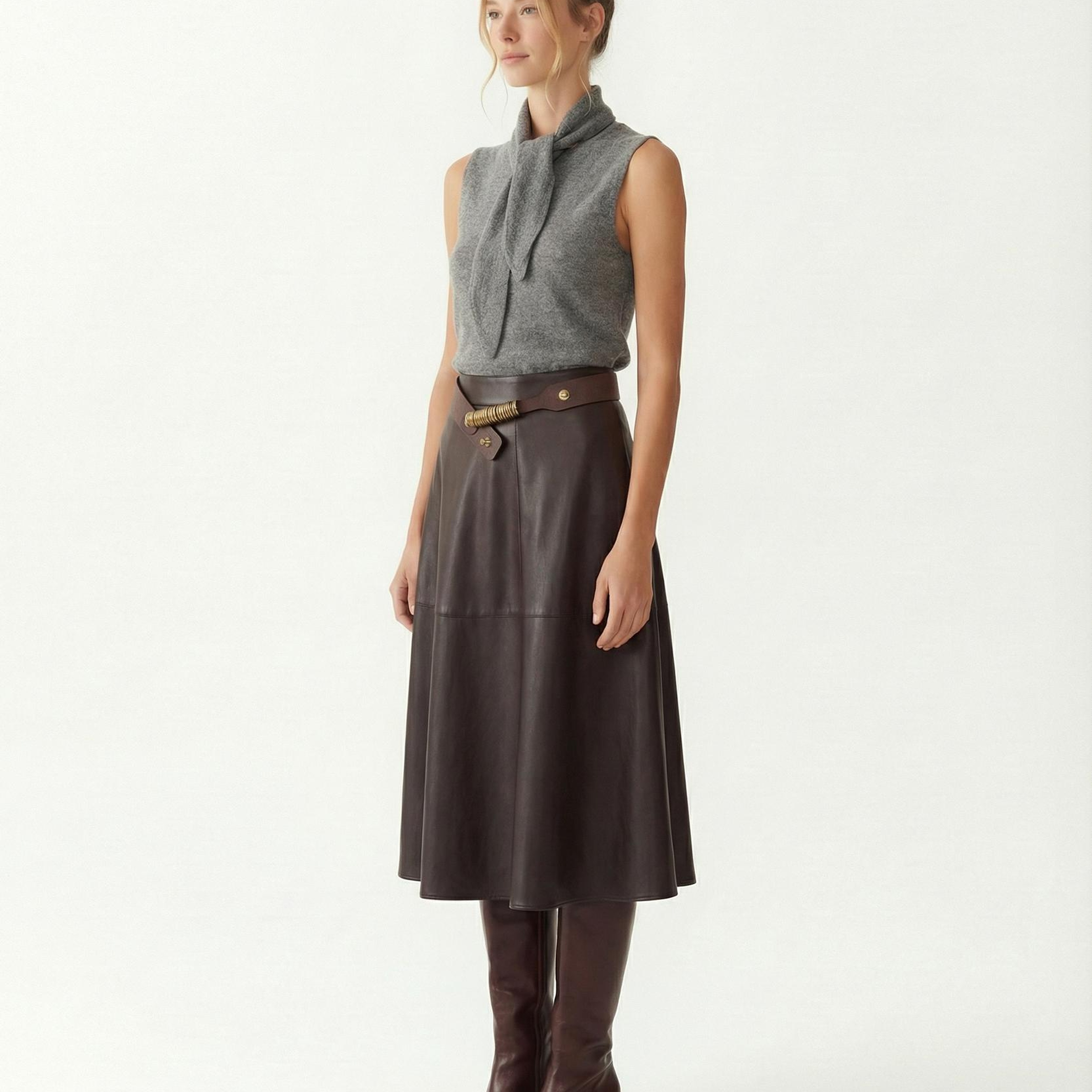 YARGICI Kloş Normal Bel Etek