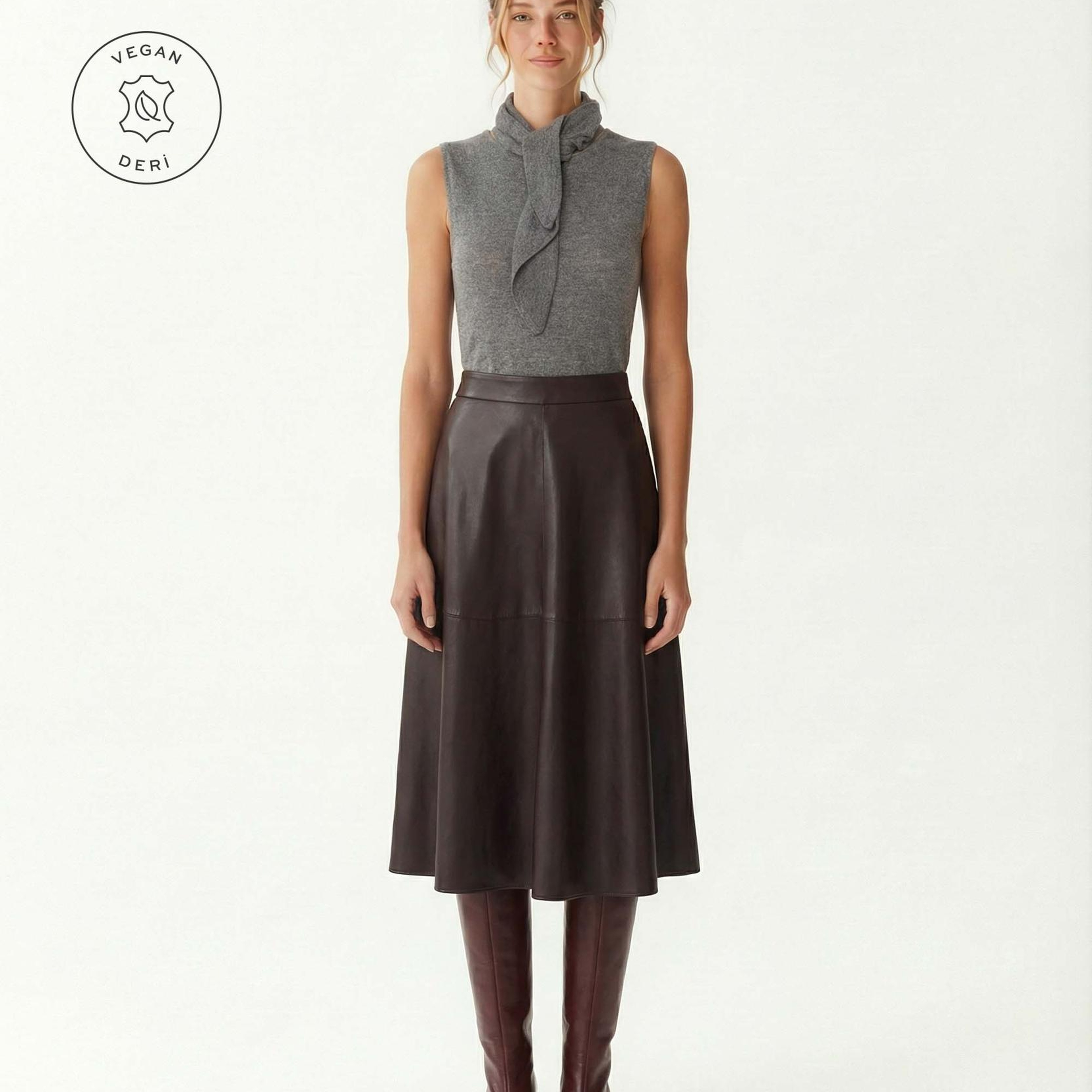 YARGICI Kloş Normal Bel Etek