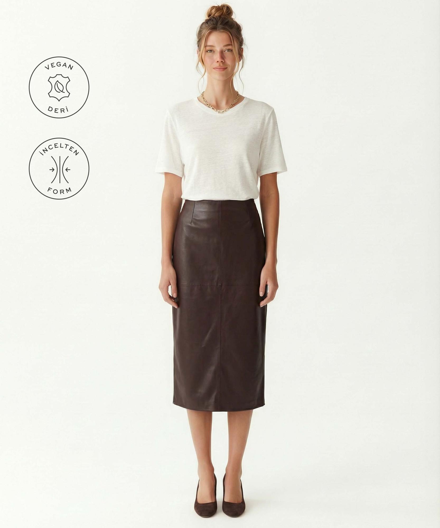 YARGICI Kalem Yüksek Bel Etek