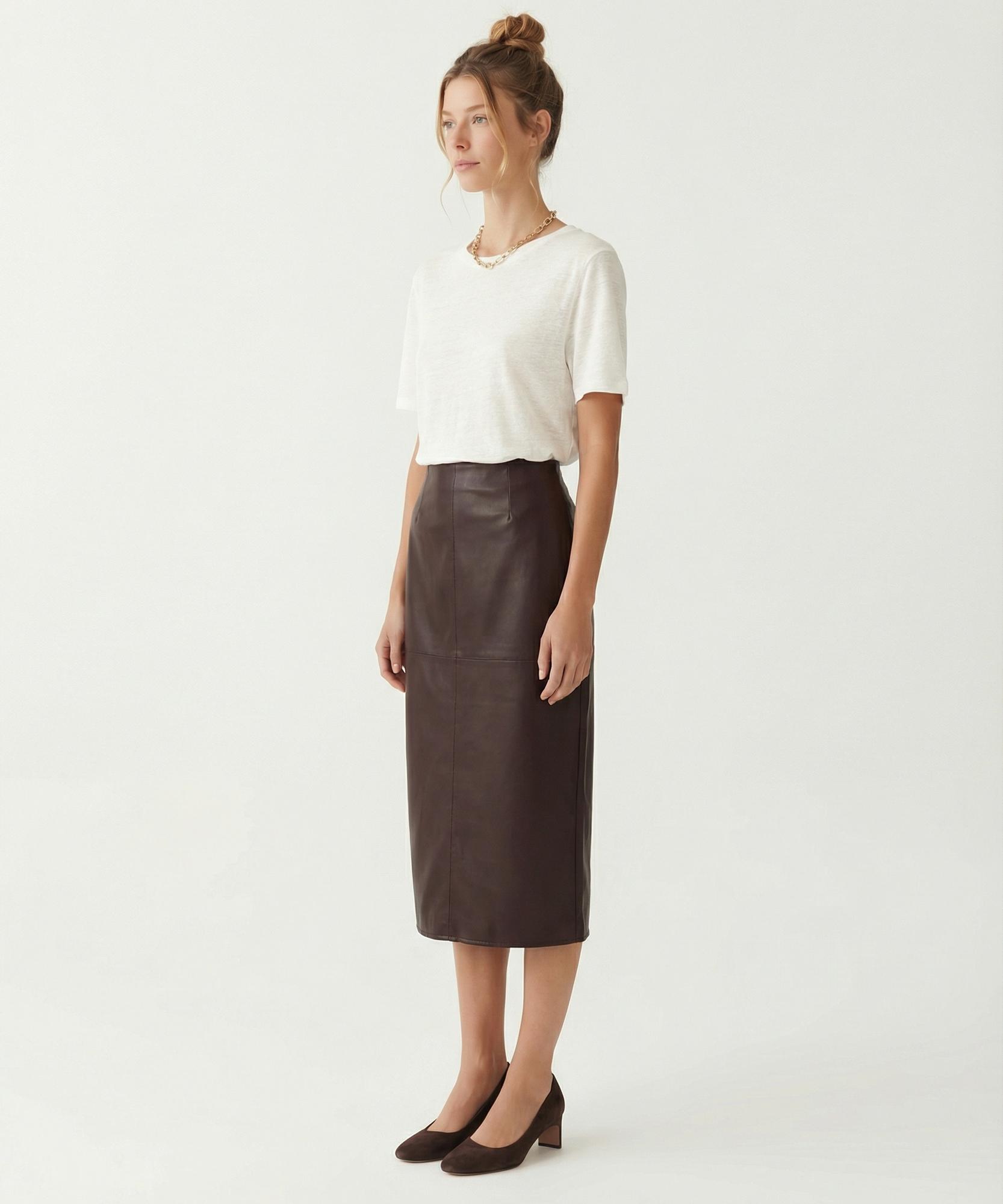 YARGICI Kalem Yüksek Bel Etek