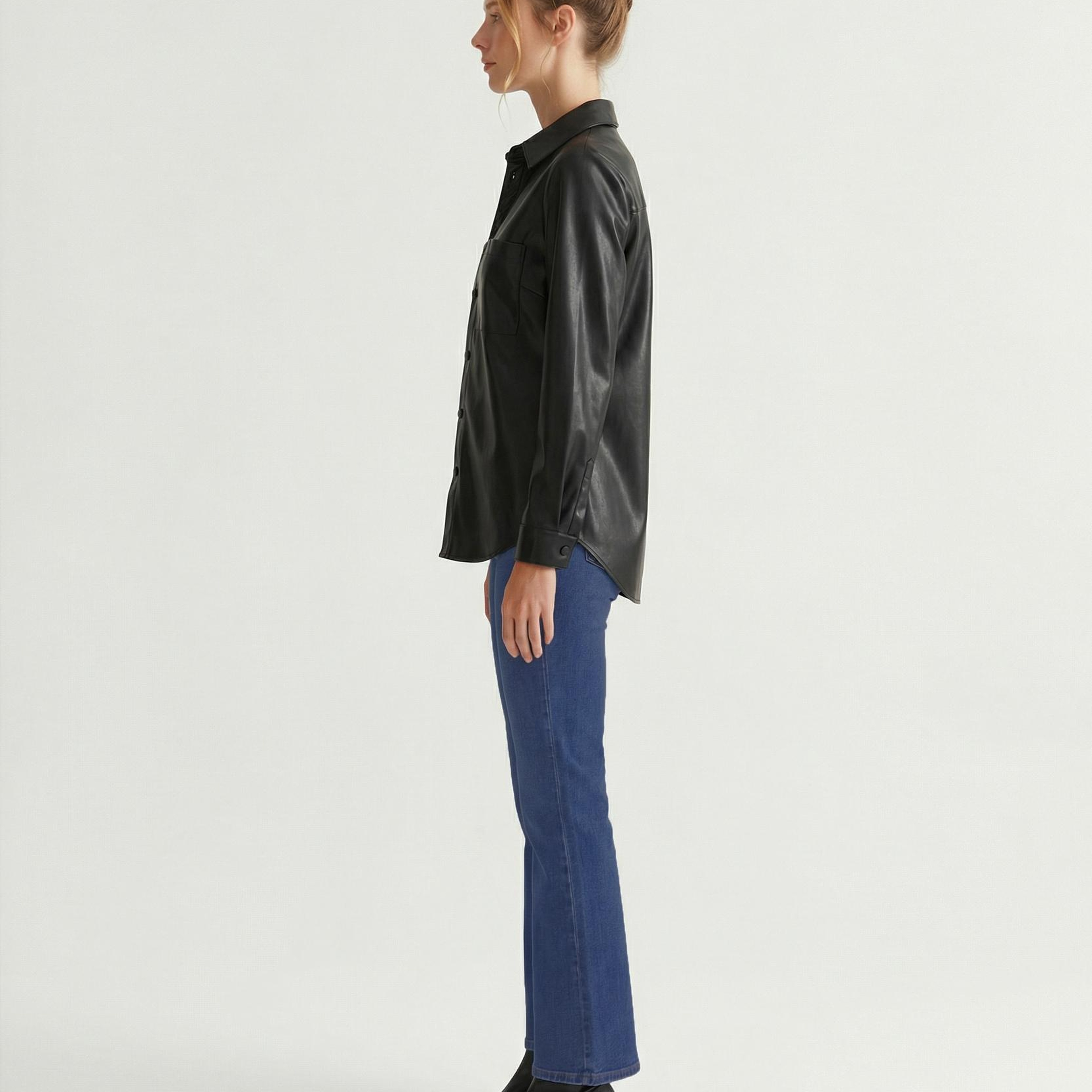 YARGICI Boyfriend Gömlek Yaka Uzun Kol Gömlek