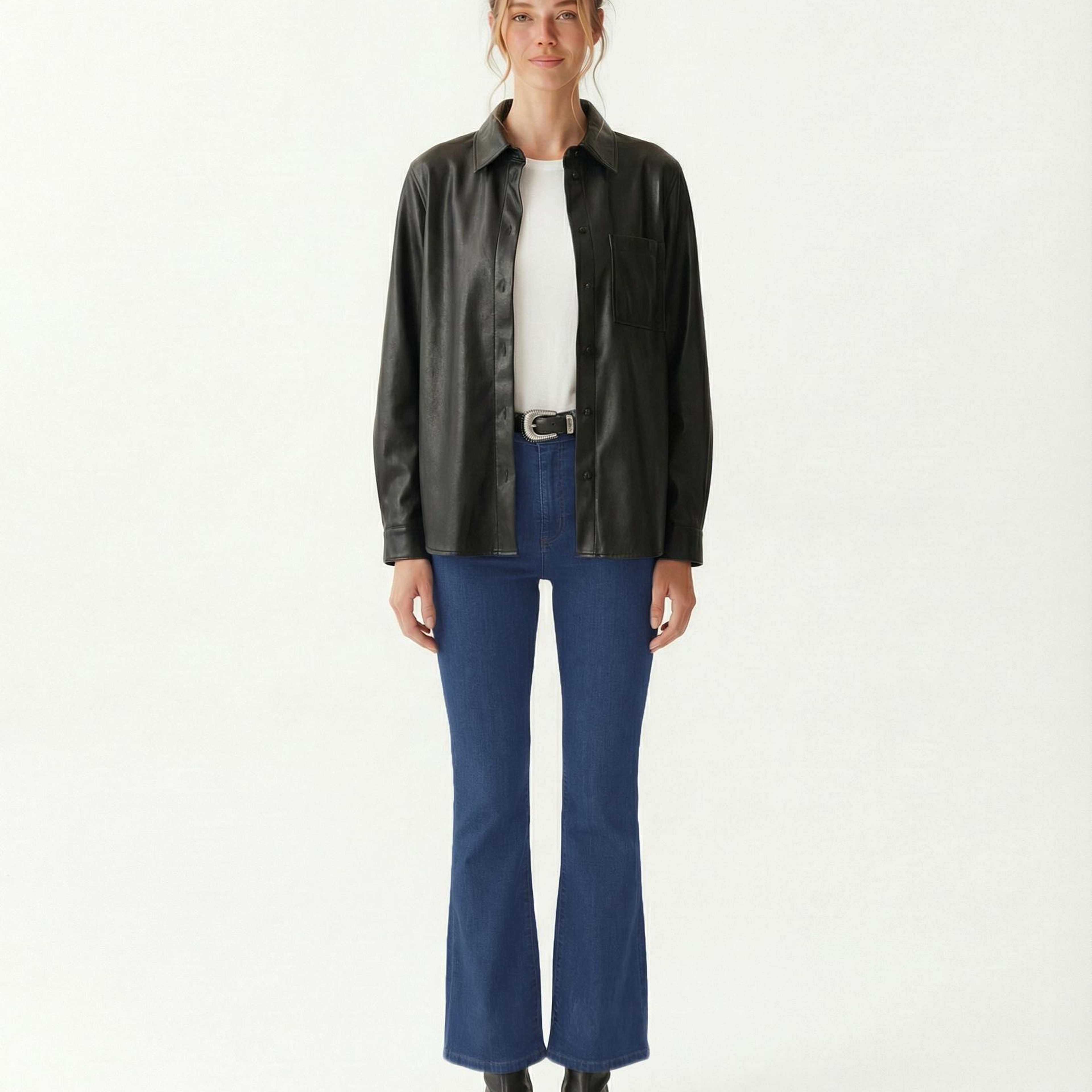 YARGICI Boyfriend Gömlek Yaka Uzun Kol Gömlek