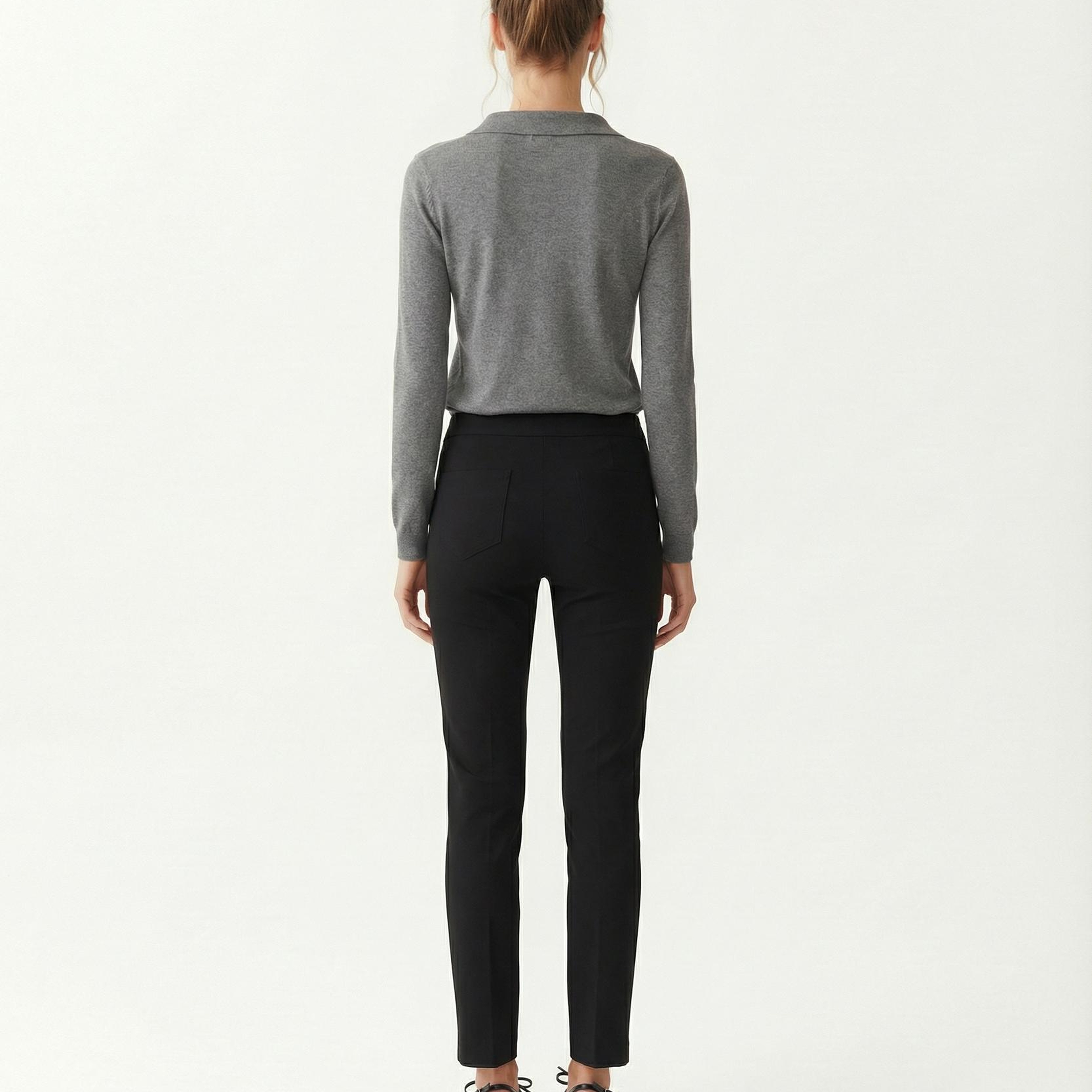 YARGICI Düz Yüksek Bel Pantolon