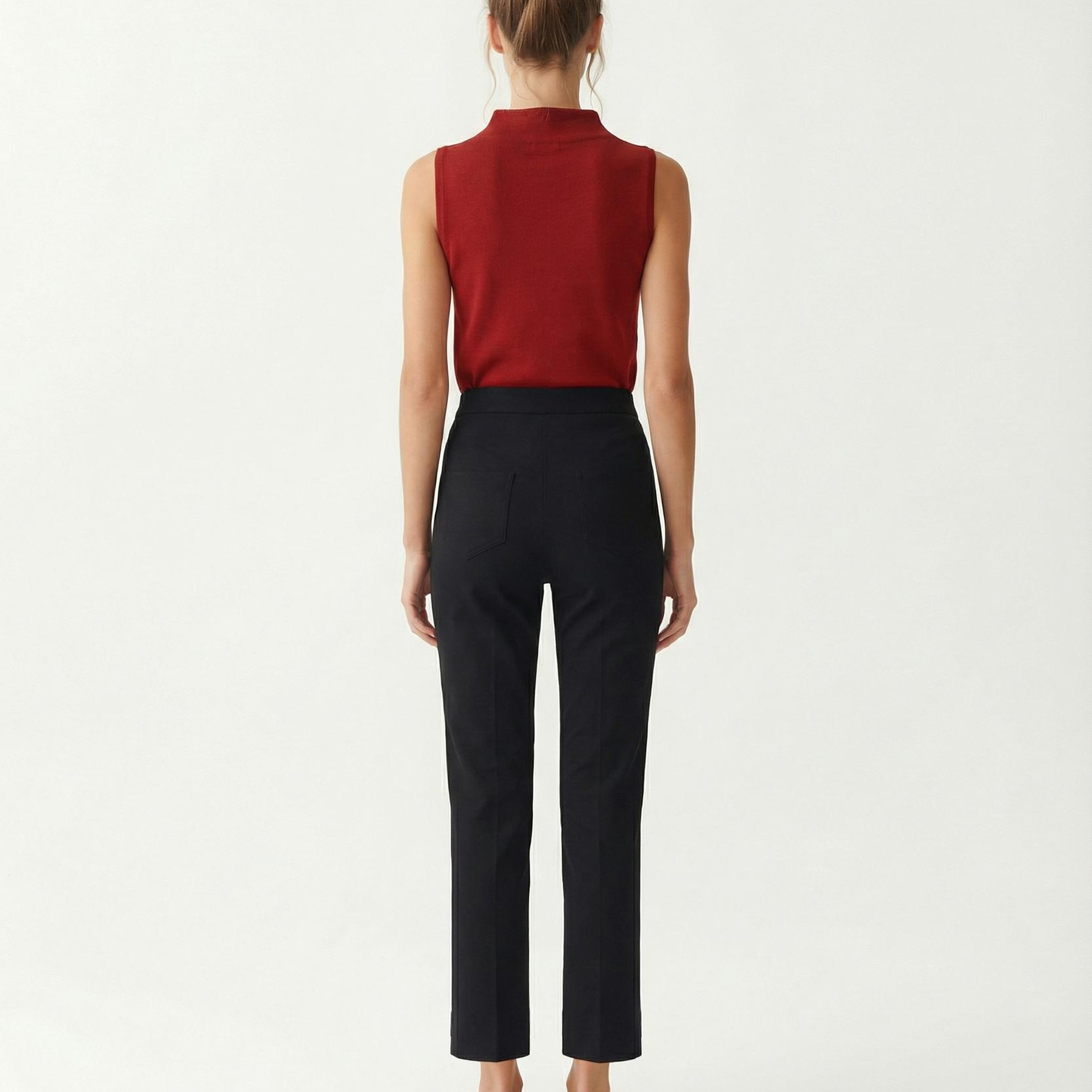 YARGICI Düz Yüksek Bel Pantolon