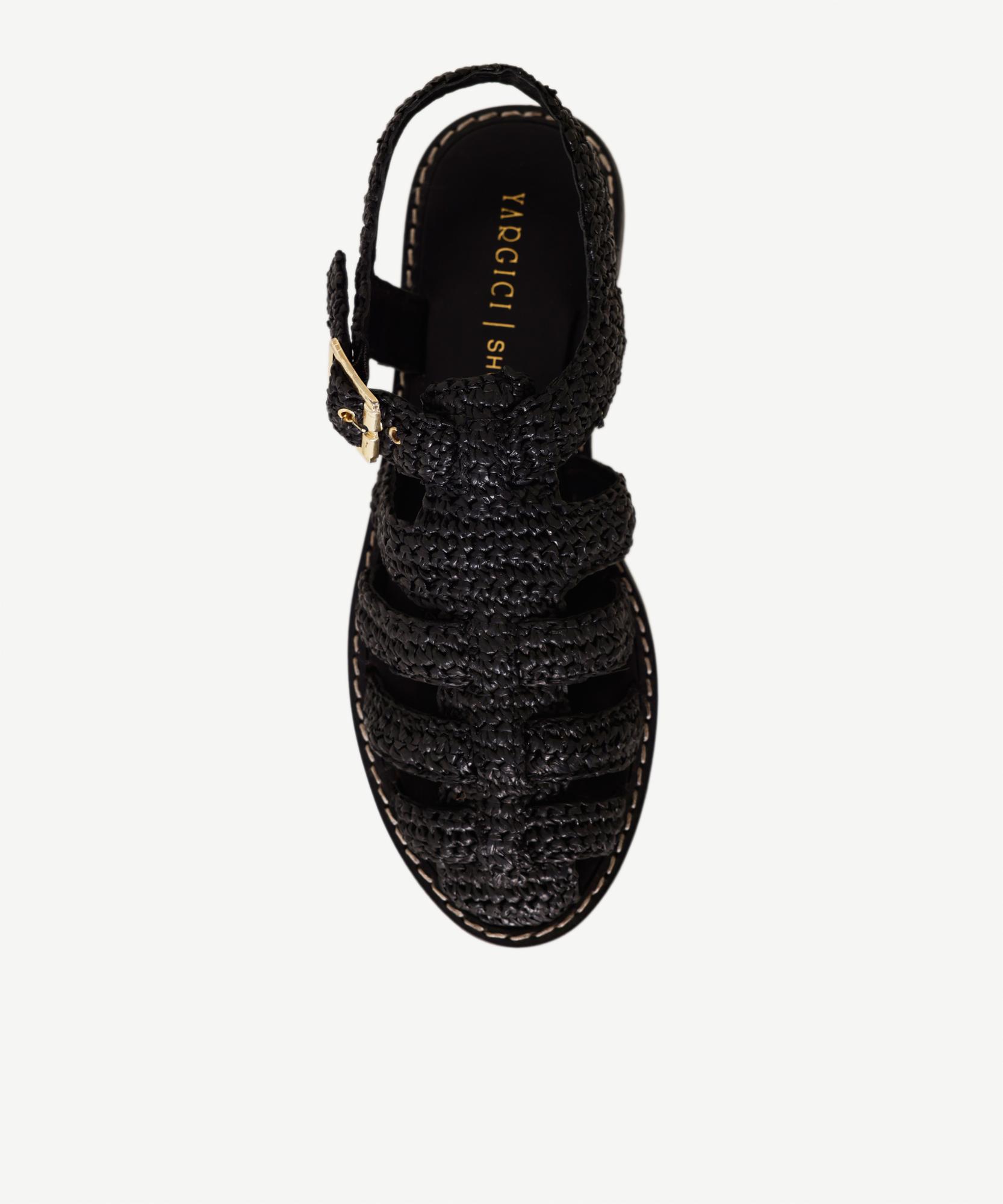 YARGICI Örgülü Hasır Balıkçı Sandaleti