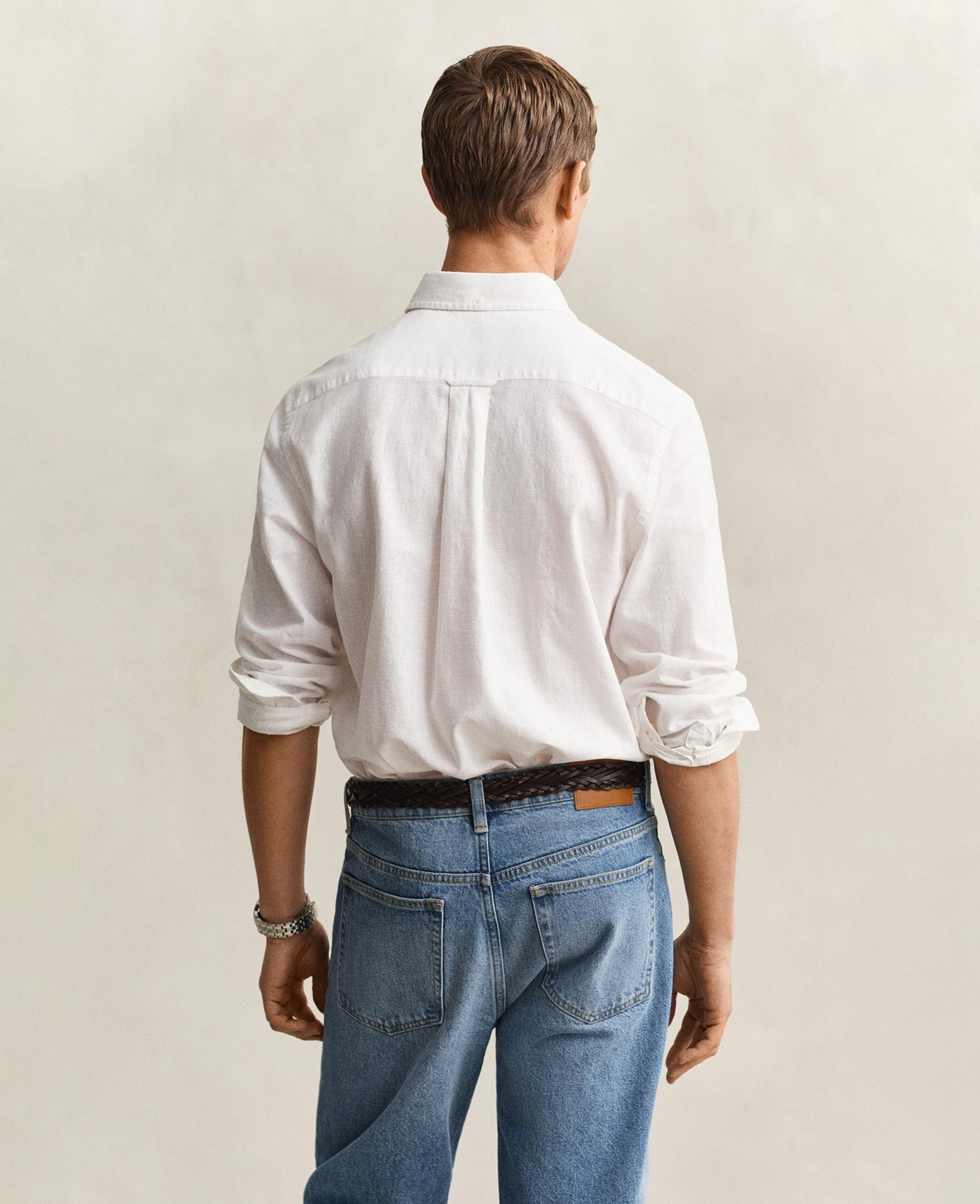 GANT Erkek Beyaz Regular Fit Logolu Gömlek