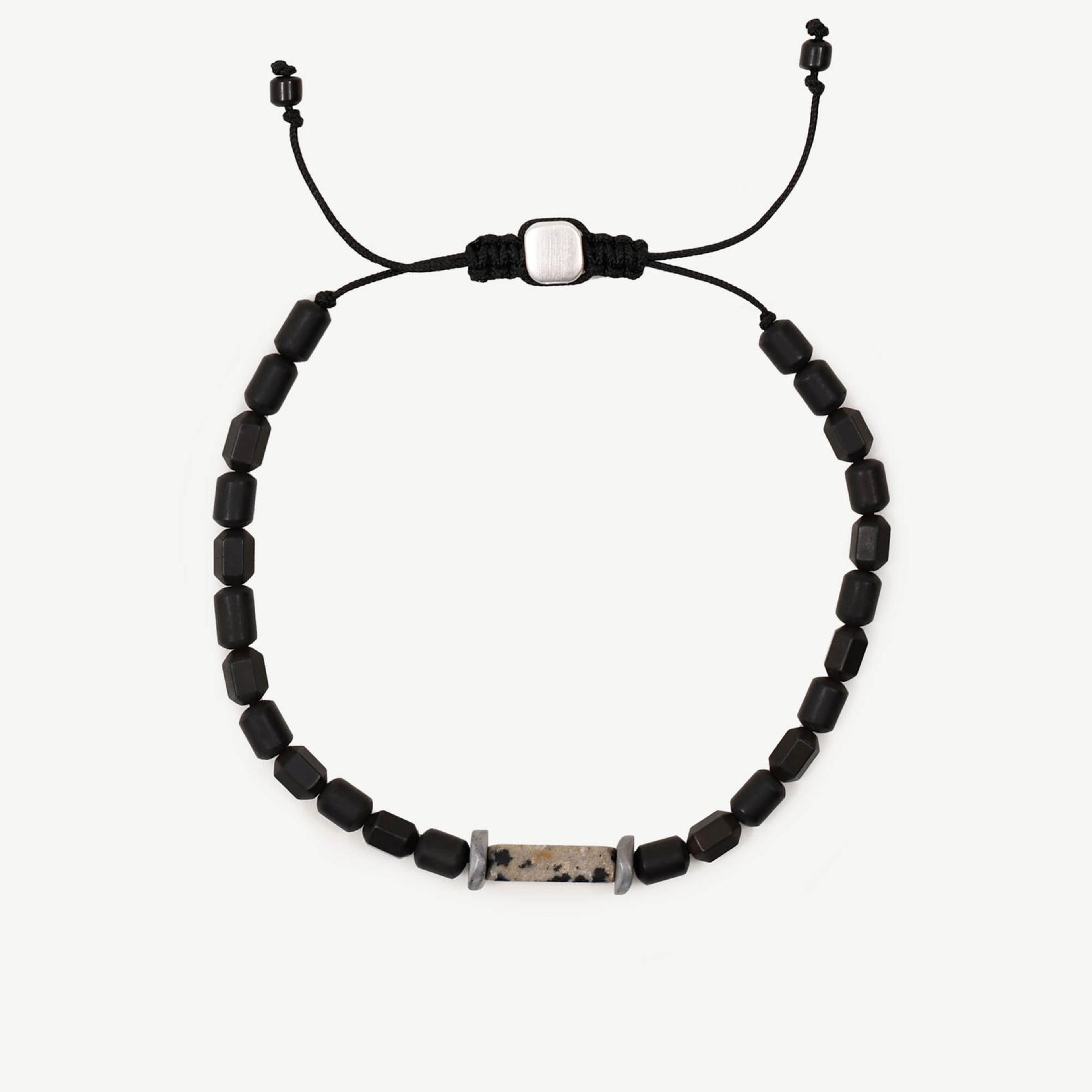 YARGICI Doğal Taş Detaylı Hematit Bileklik