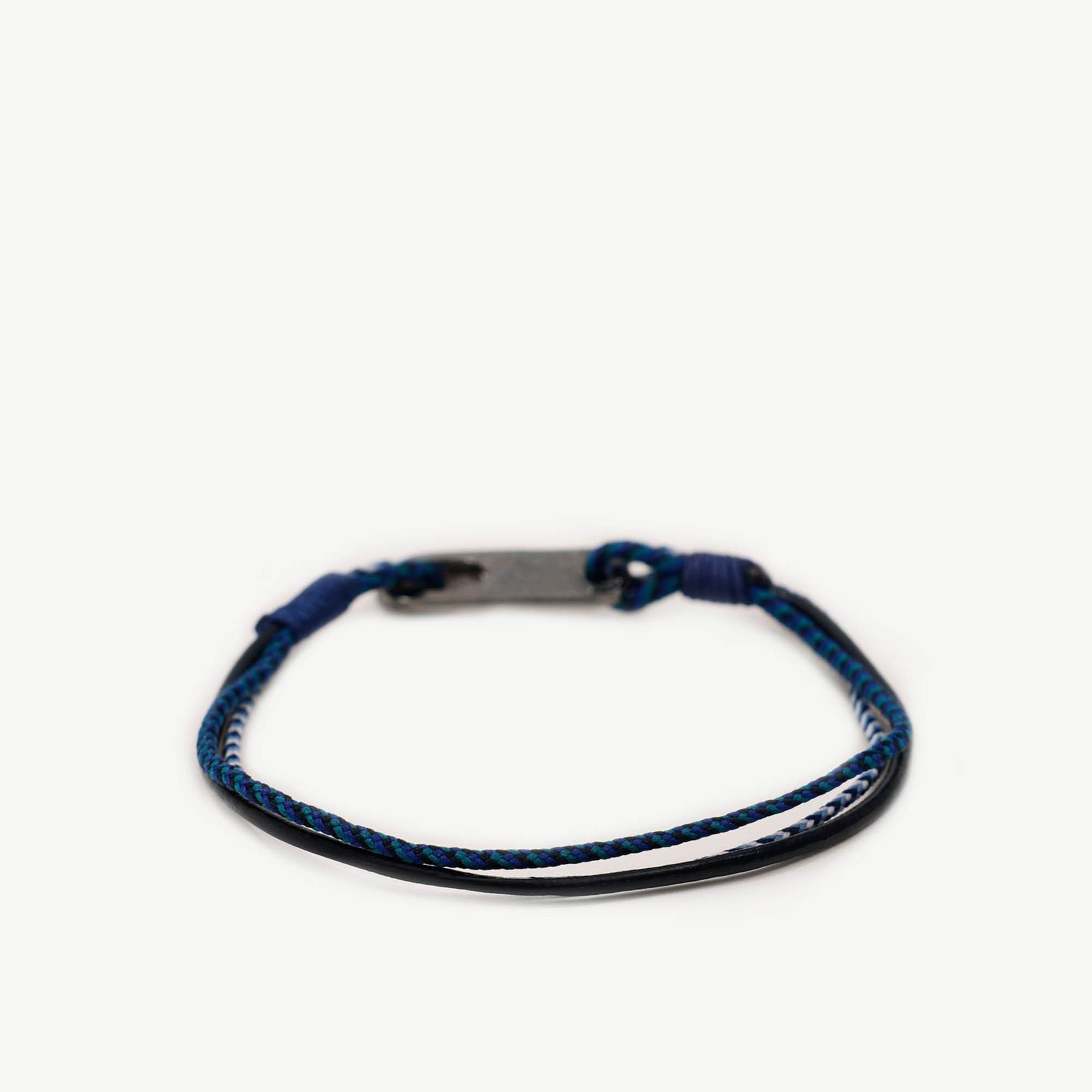 YARGICI Deri Detaylı Renkli İp Bileklik