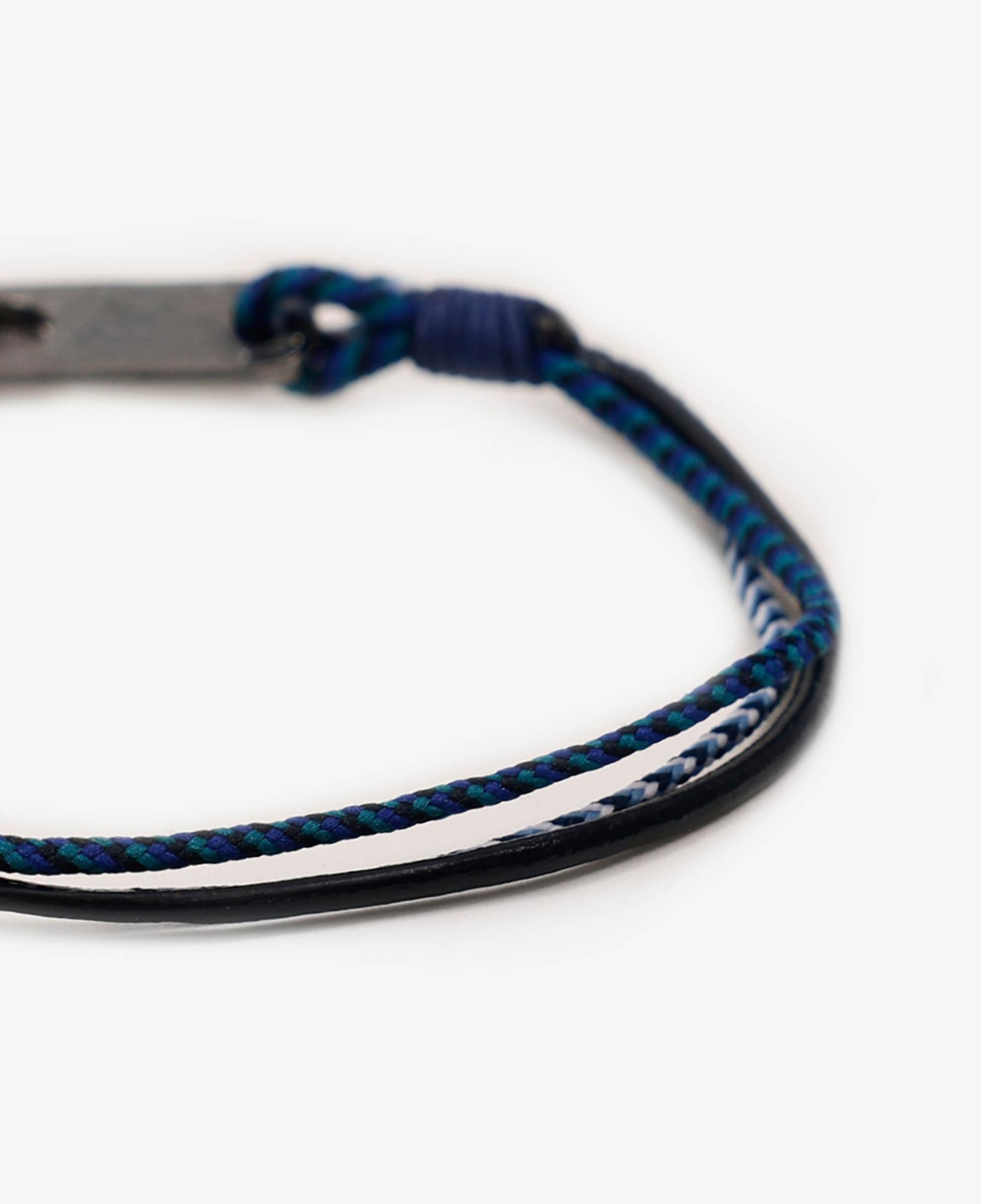 YARGICI Deri Detaylı Renkli İp Bileklik