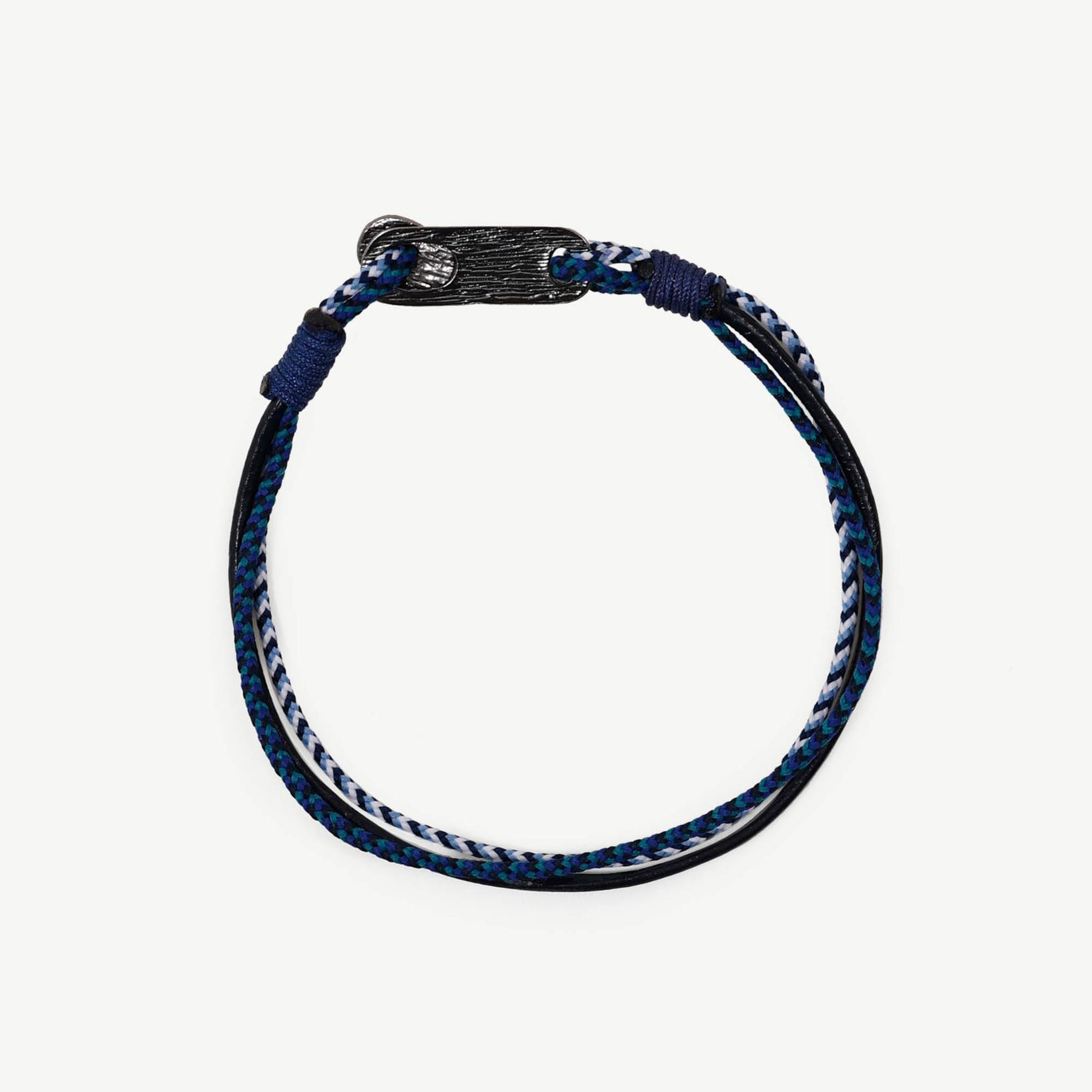 YARGICI Deri Detaylı Renkli İp Bileklik