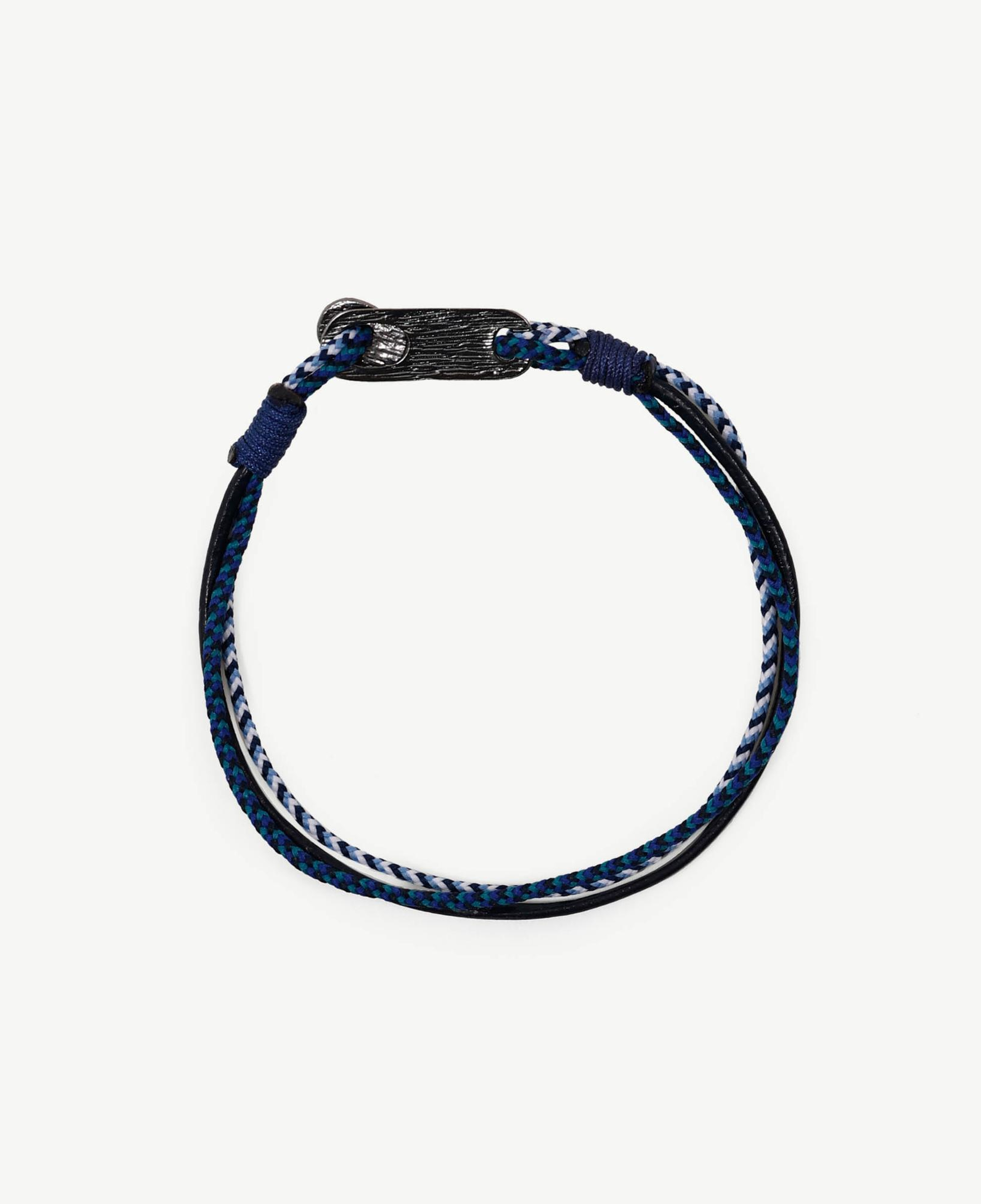 YARGICI Deri Detaylı Renkli İp Bileklik