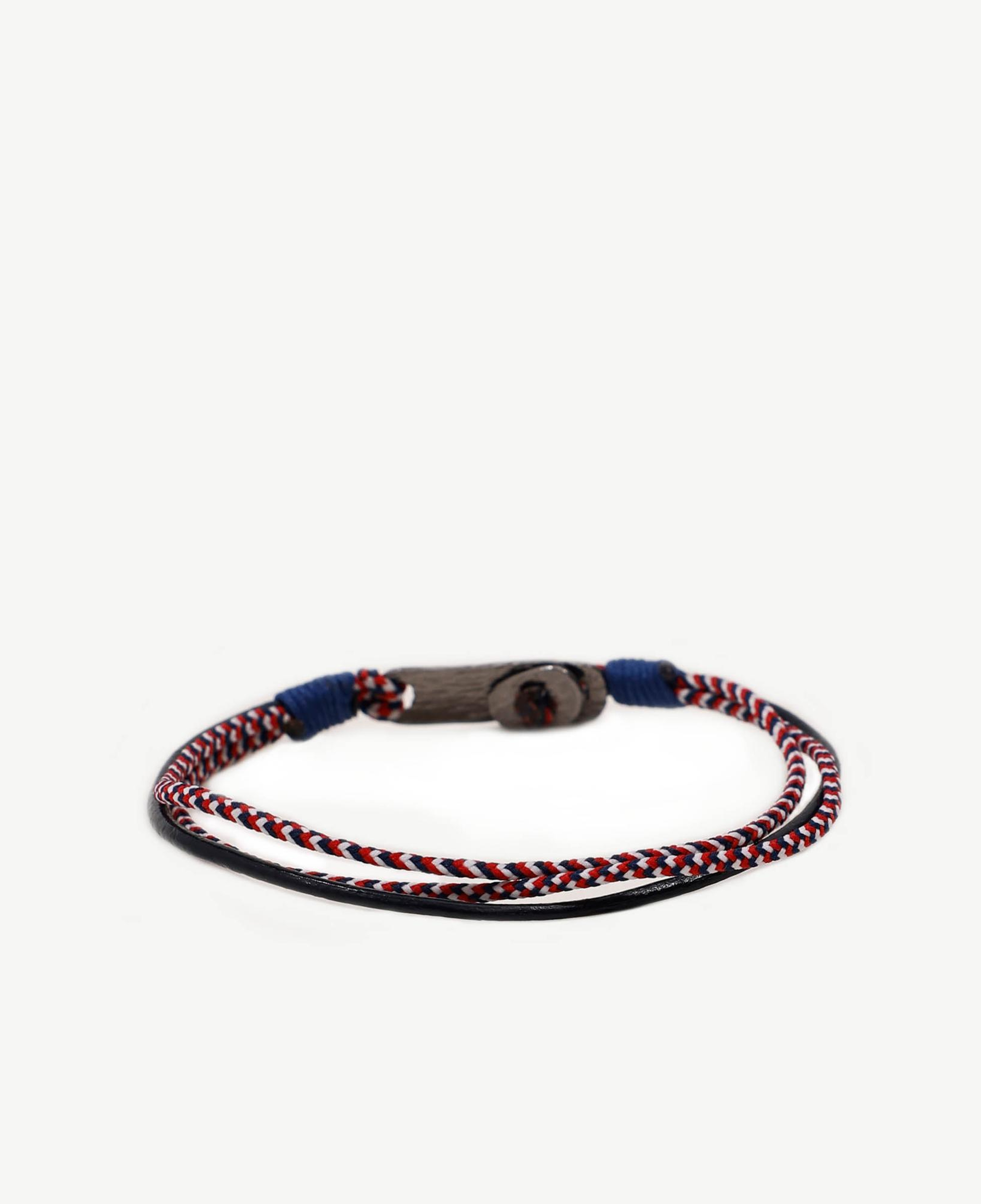 YARGICI Deri Detaylı Renkli İp Bileklik