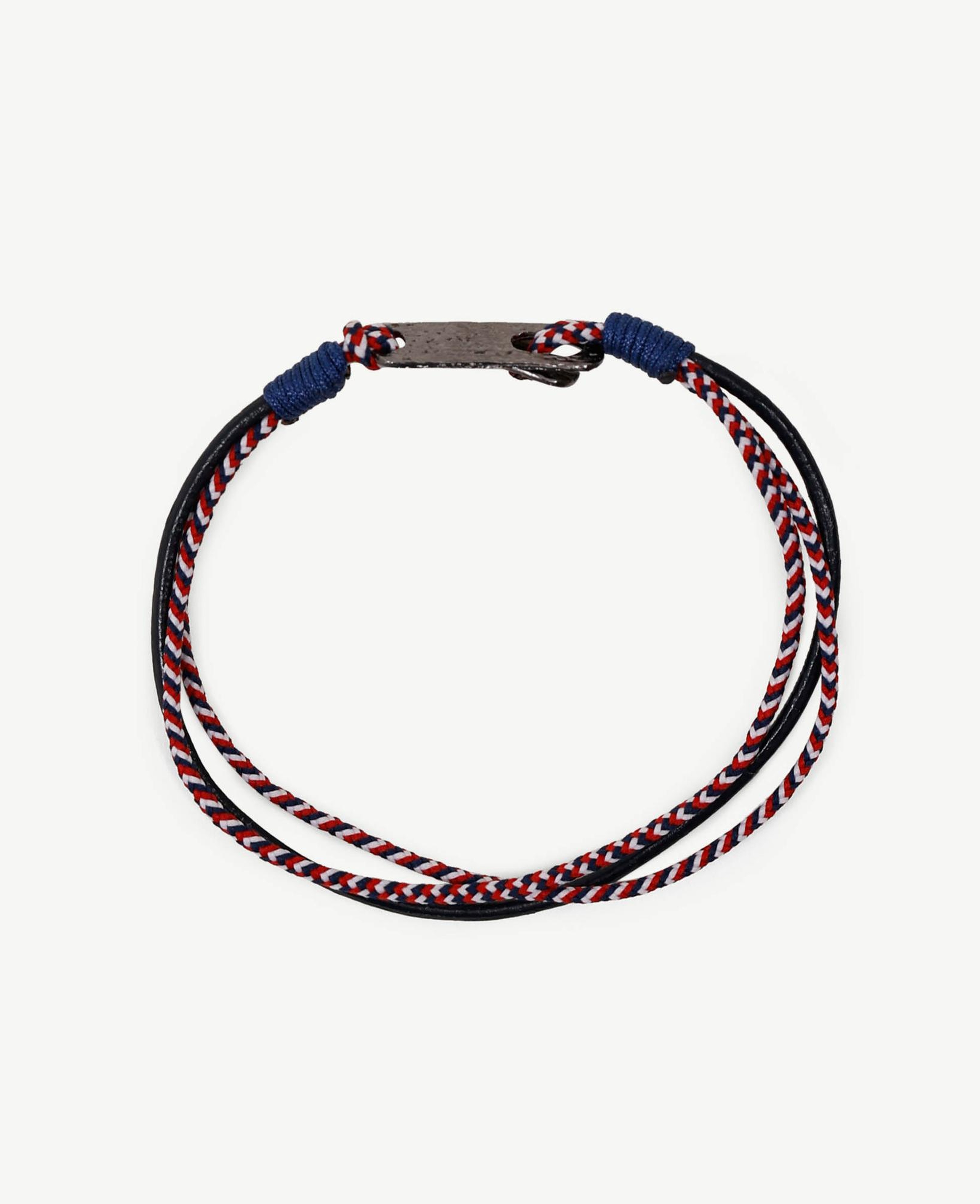 YARGICI Deri Detaylı Renkli İp Bileklik