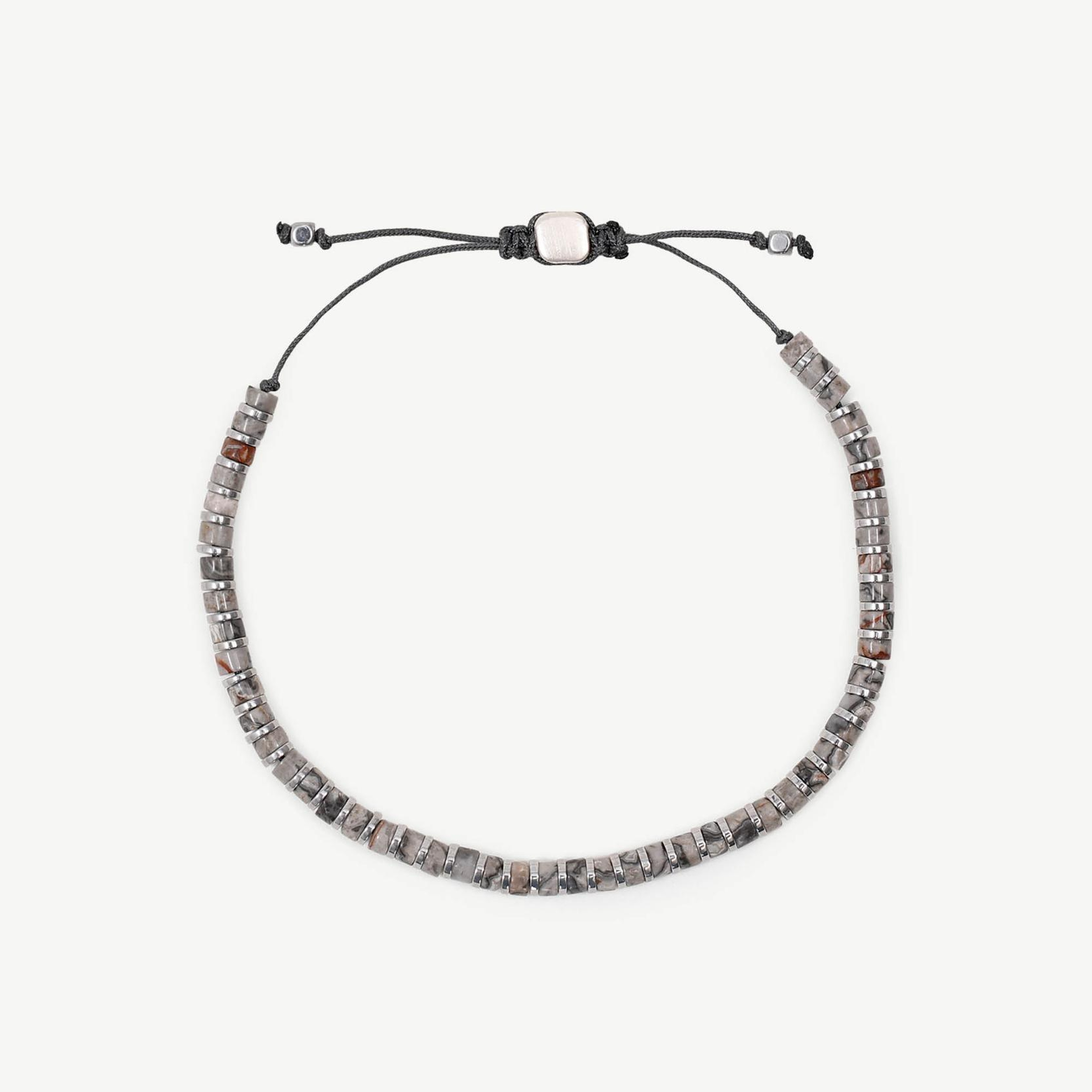 YARGICI Hematit Ve Jasper Sıralı Bileklik