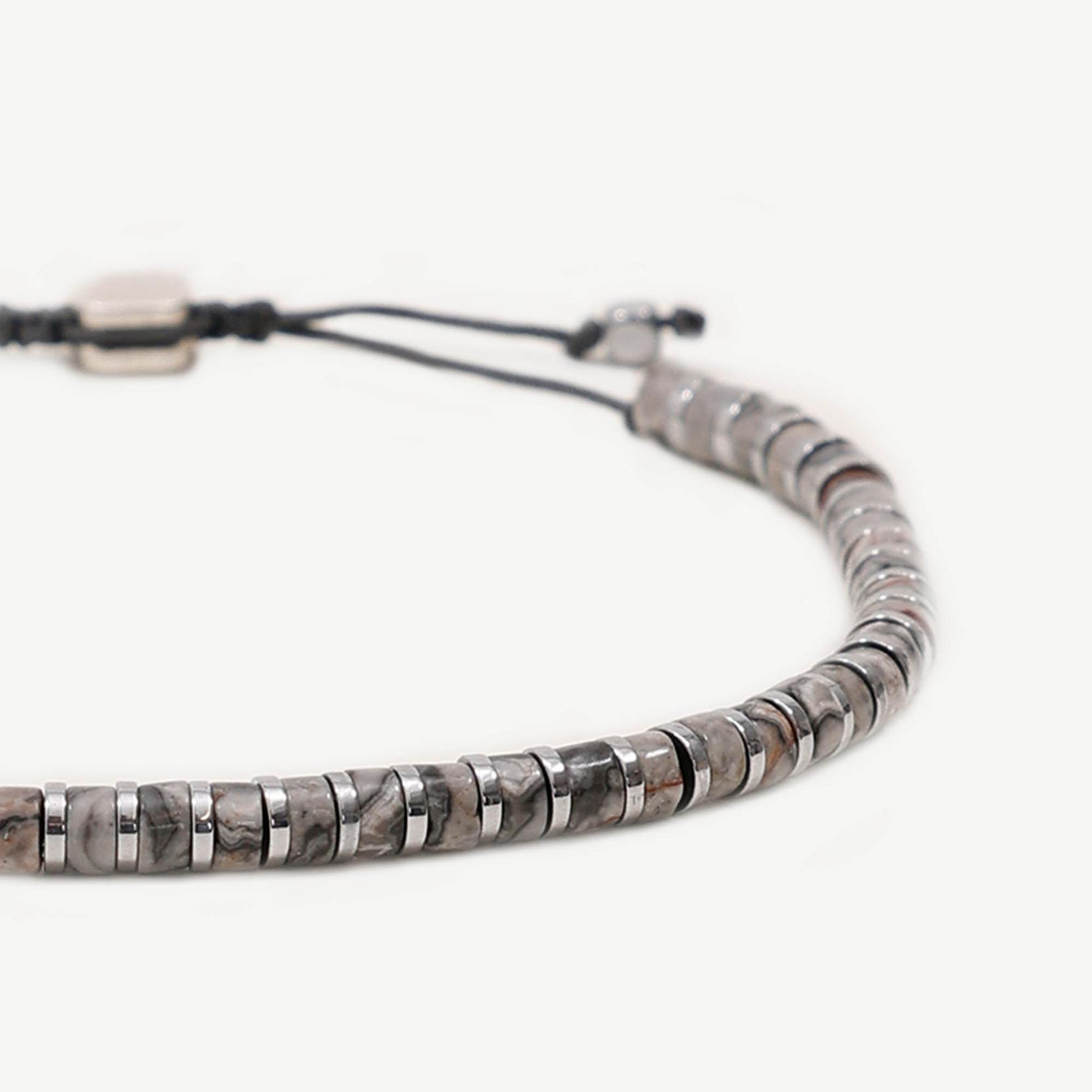 YARGICI Hematit Ve Jasper Sıralı Bileklik