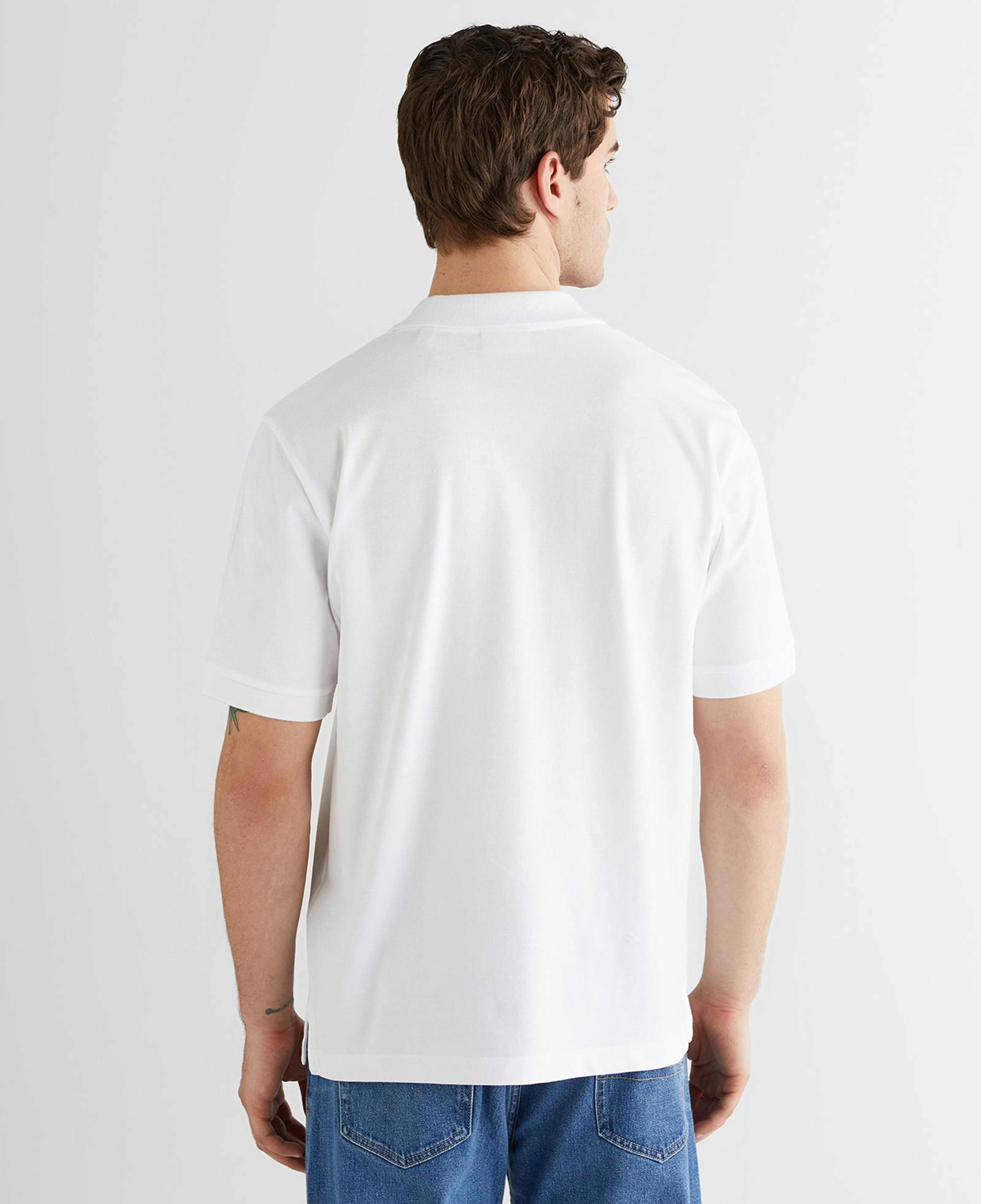 GANT Erkek Beyaz Regular Fit Logolu Polo Yaka T-Shirt