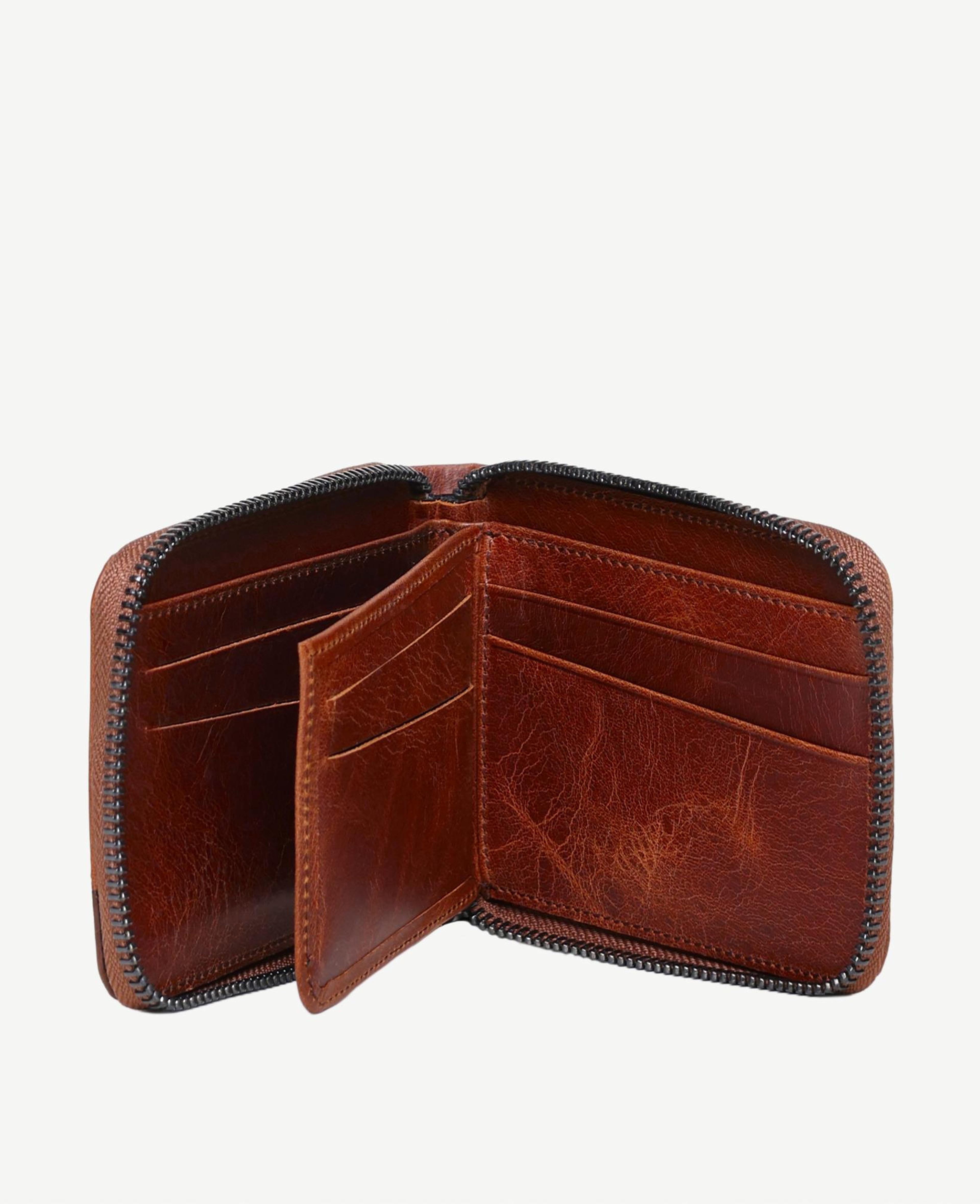 YARGICI Fermuarlı Deri Cüzdan