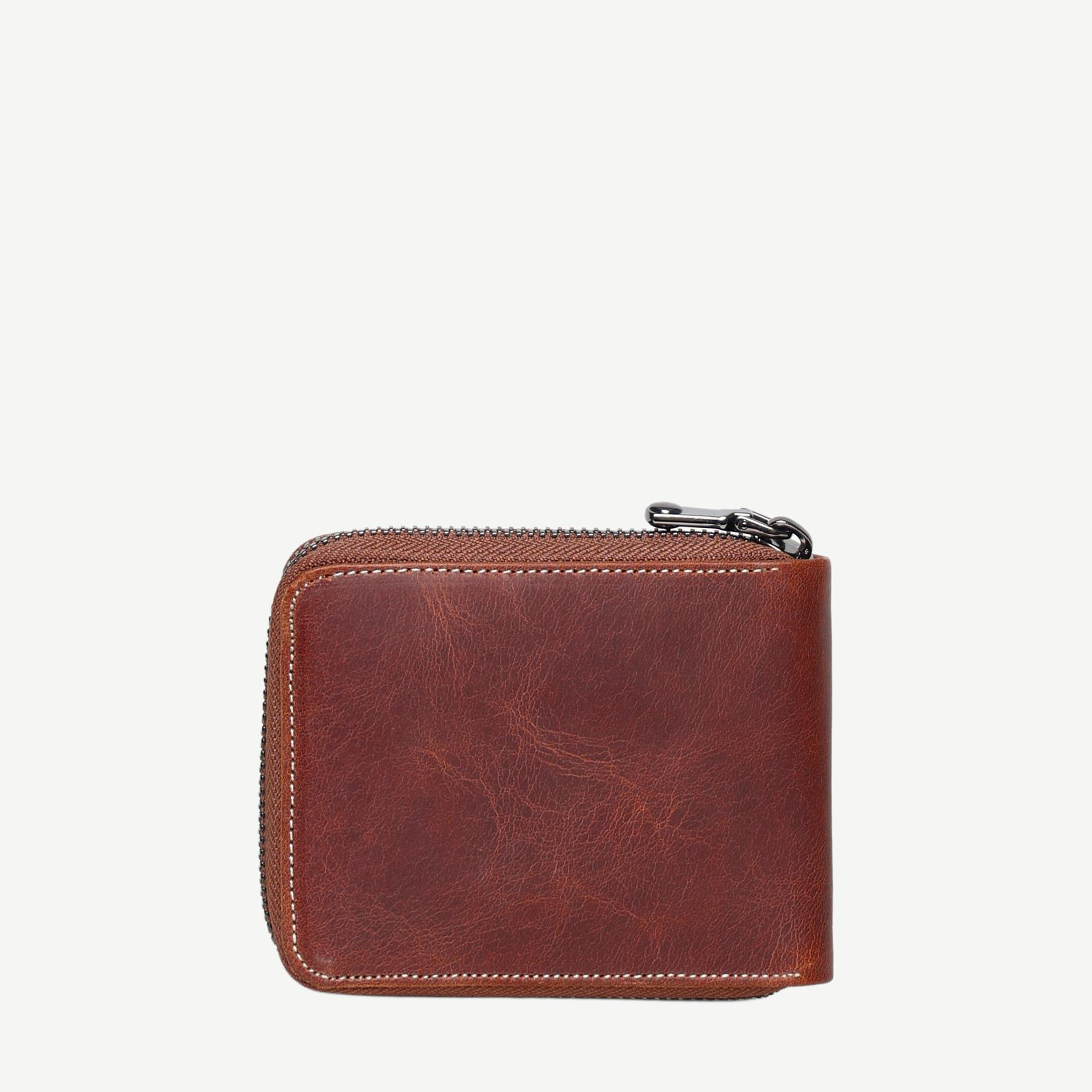 YARGICI Fermuarlı Deri Cüzdan