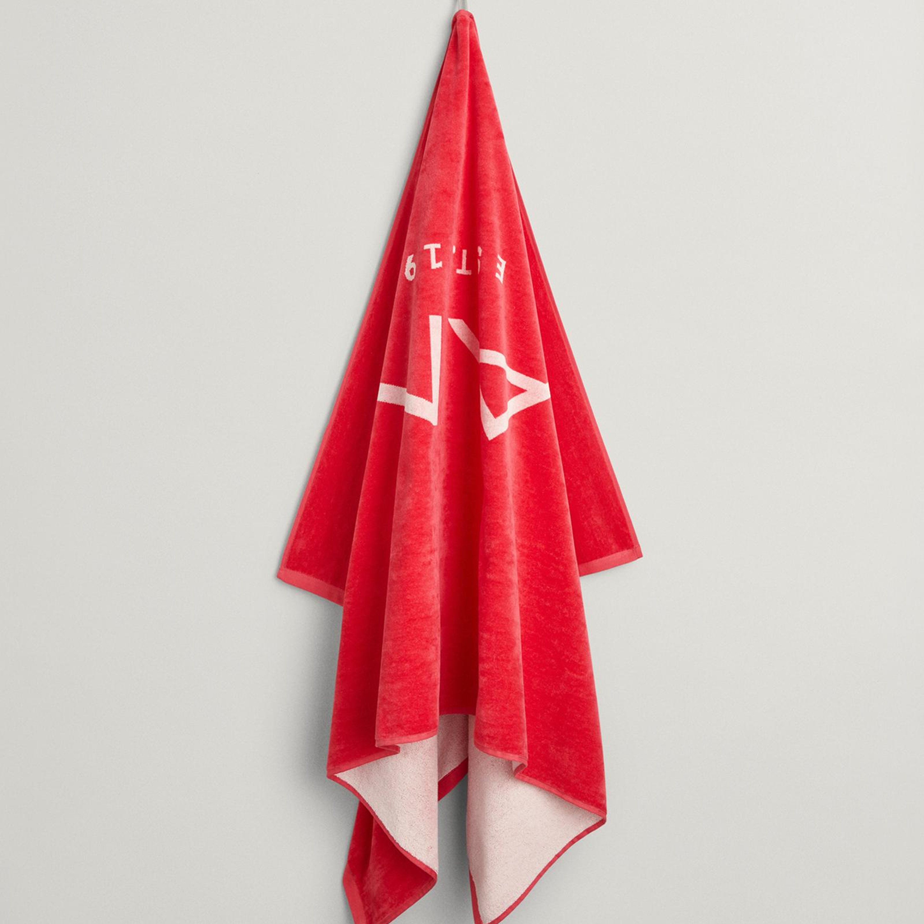 GANT Unisex Pembe Logolu Havlu