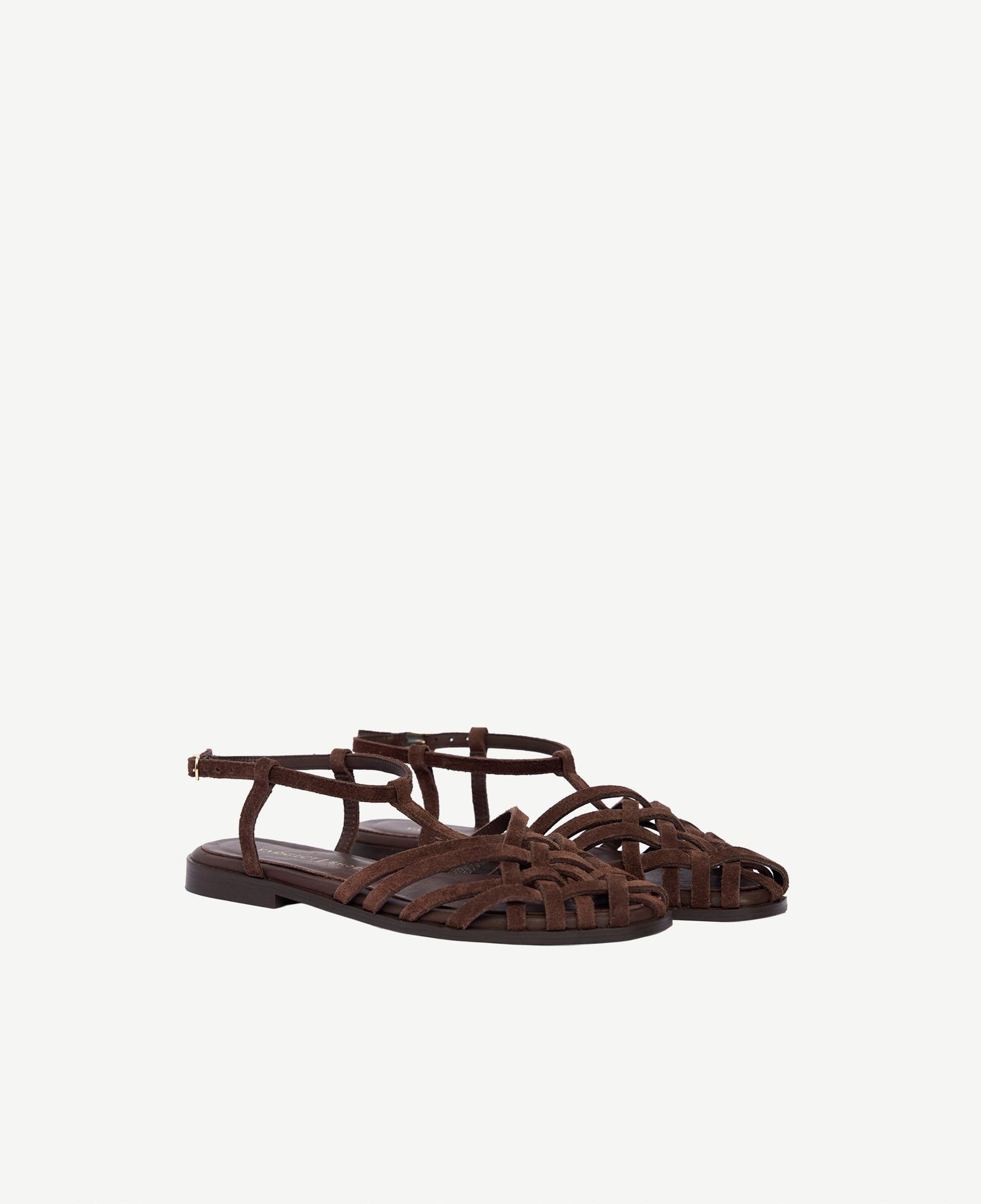 YARGICI Önü Kafesli Arkası Açık Süet Ayakkabı