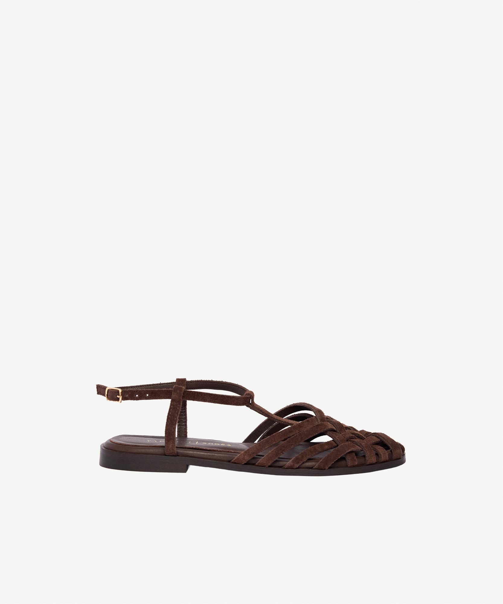 YARGICI Önü Kafesli Arkası Açık Süet Ayakkabı