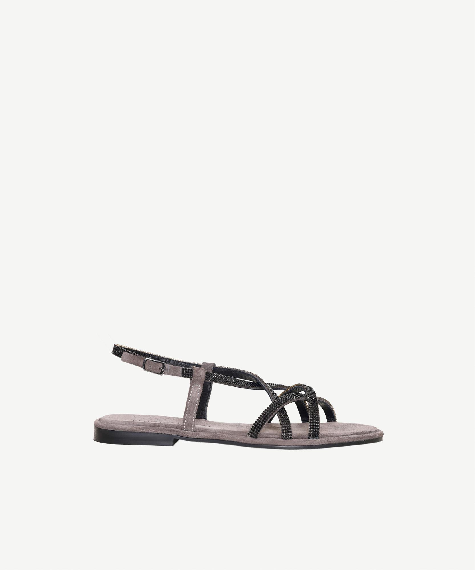 YARGICI Straslı Süet Sandalet