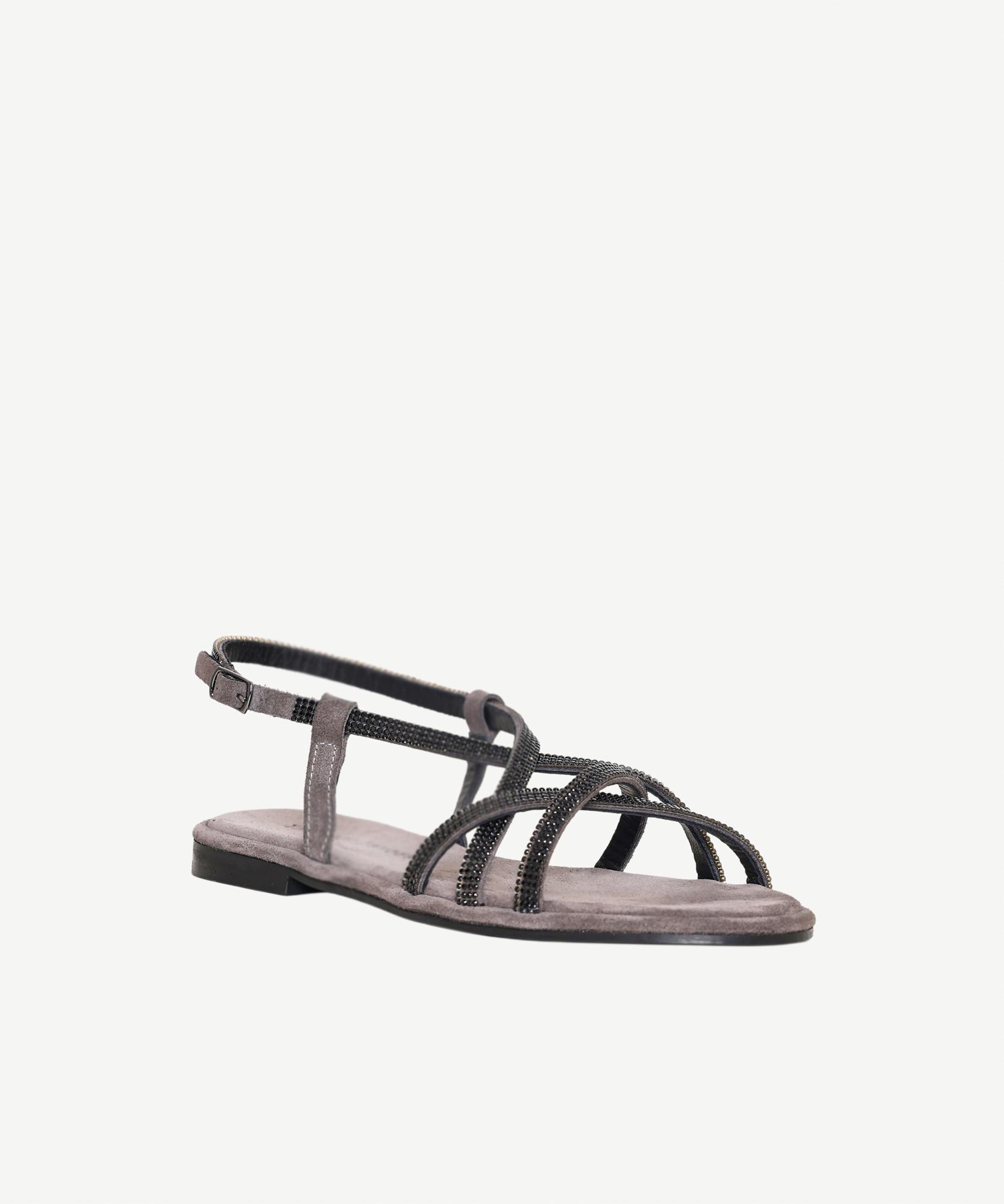 YARGICI Straslı Süet Sandalet