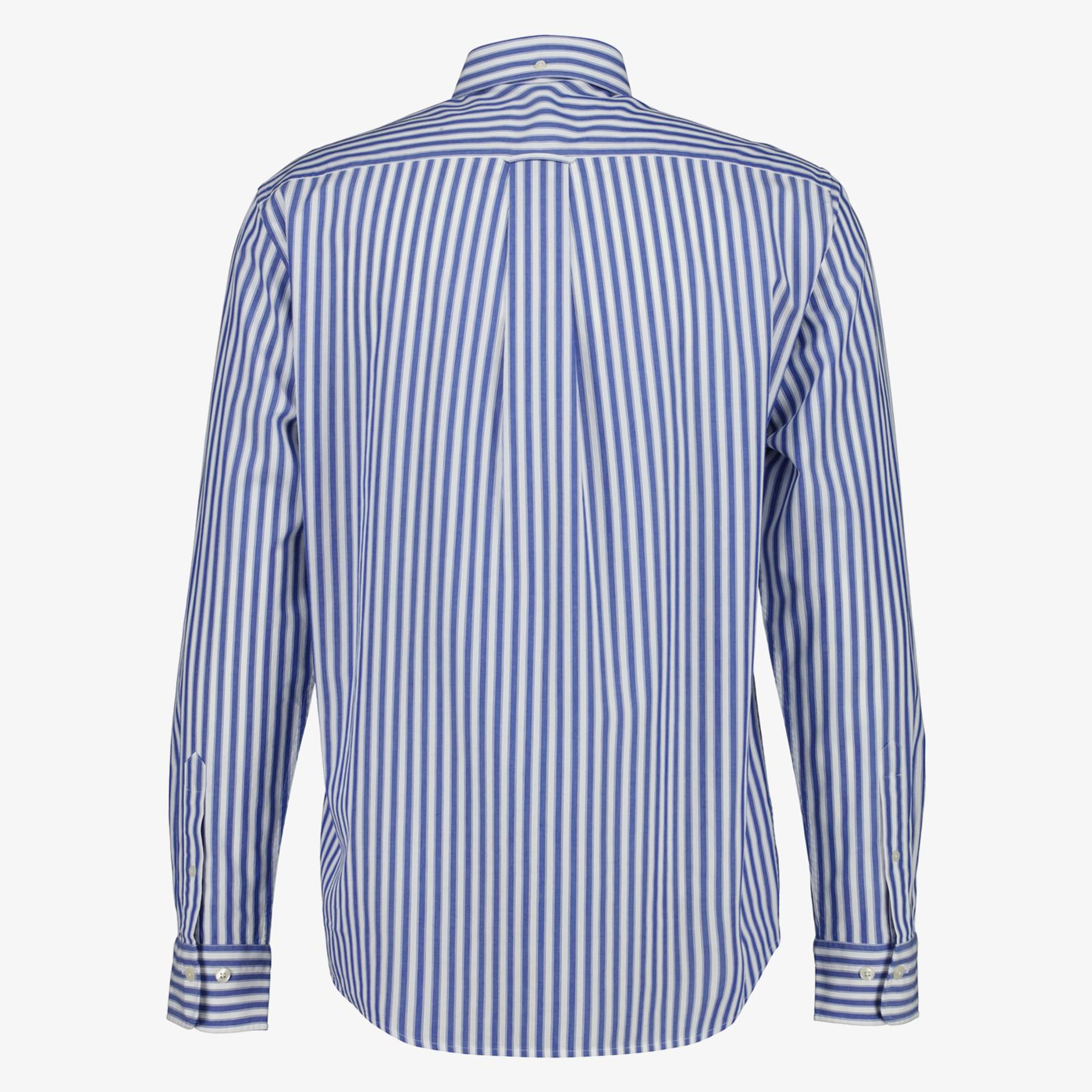GANT Erkek Mavi Regular Fit Çizgili Logolu Gömlek