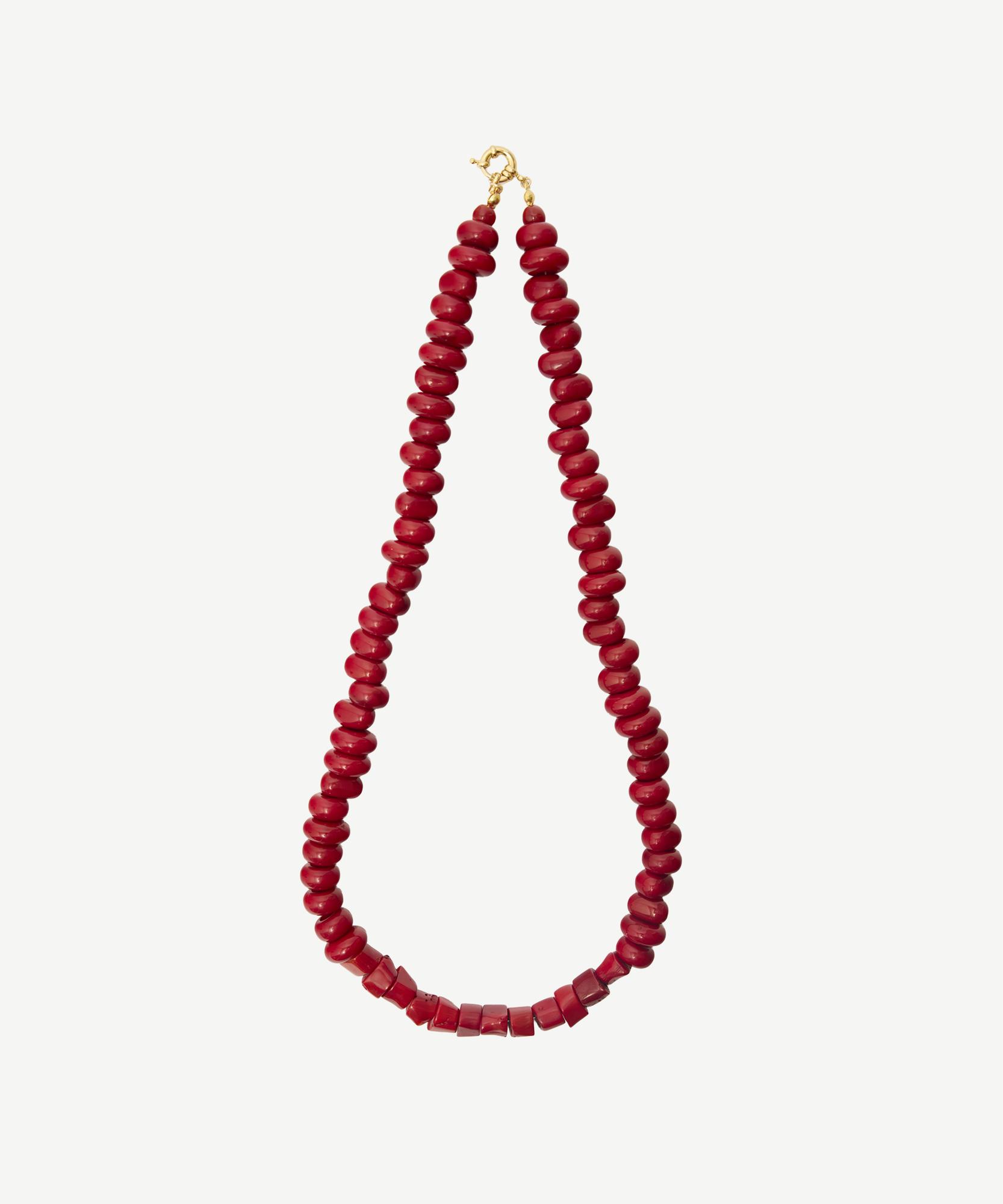 YARGICI Mercan Taşlı Uzun Kolye