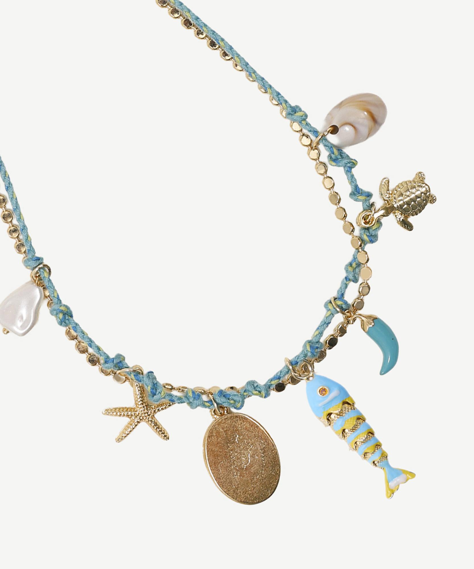 YARGICI Balık Uçlu Charm Detaylı Kolye