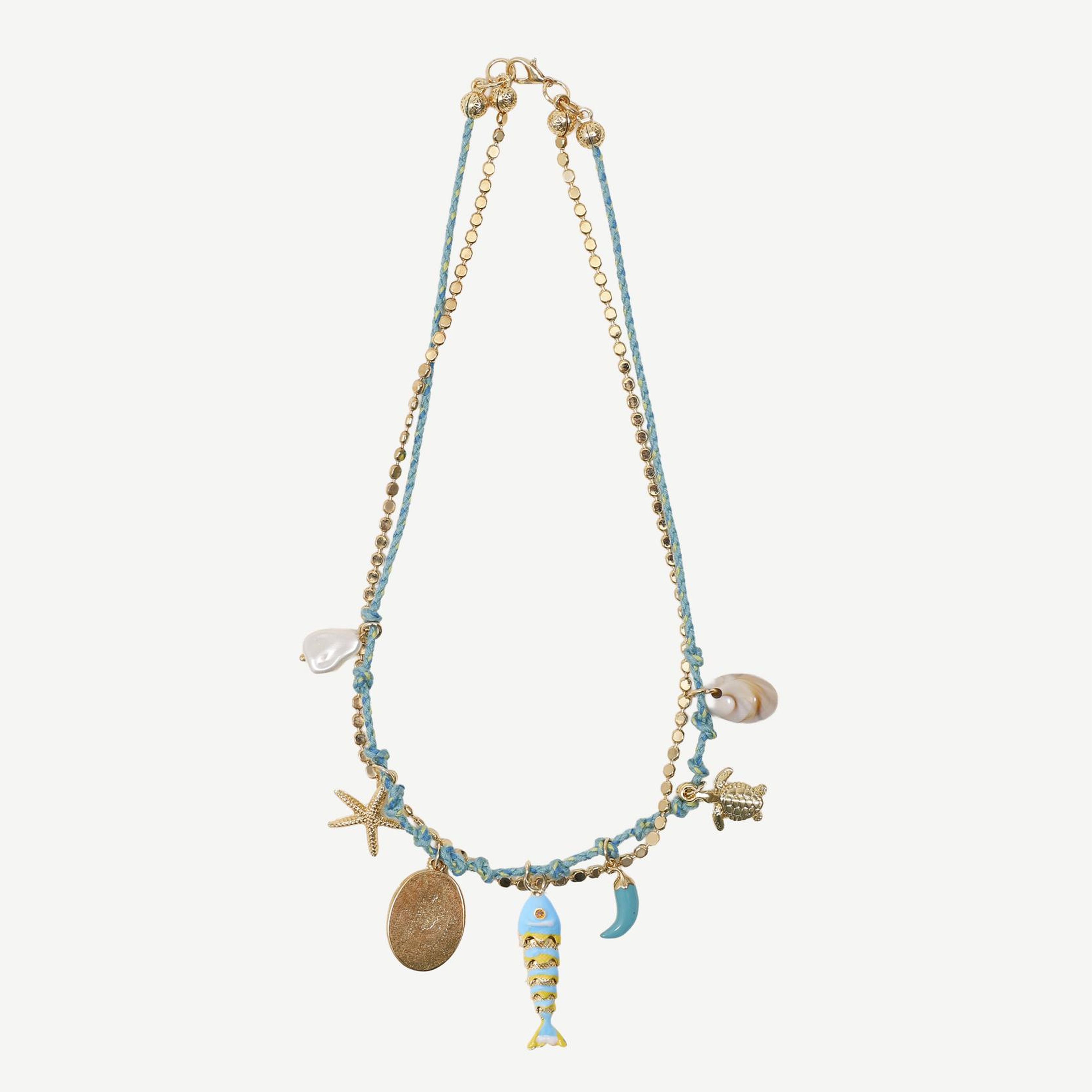 YARGICI Balık Uçlu Charm Detaylı Kolye