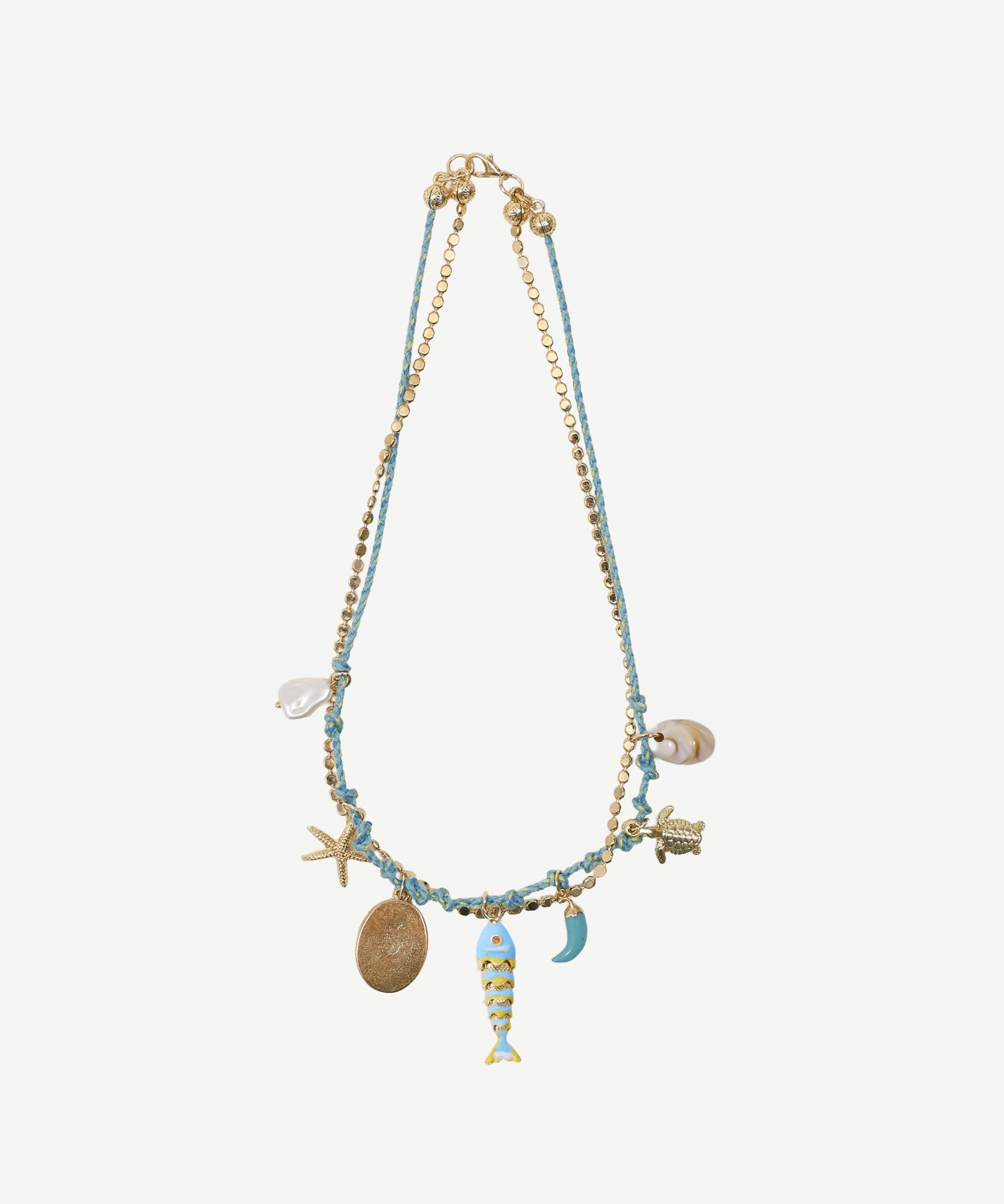 YARGICI Balık Uçlu Charm Detaylı Kolye