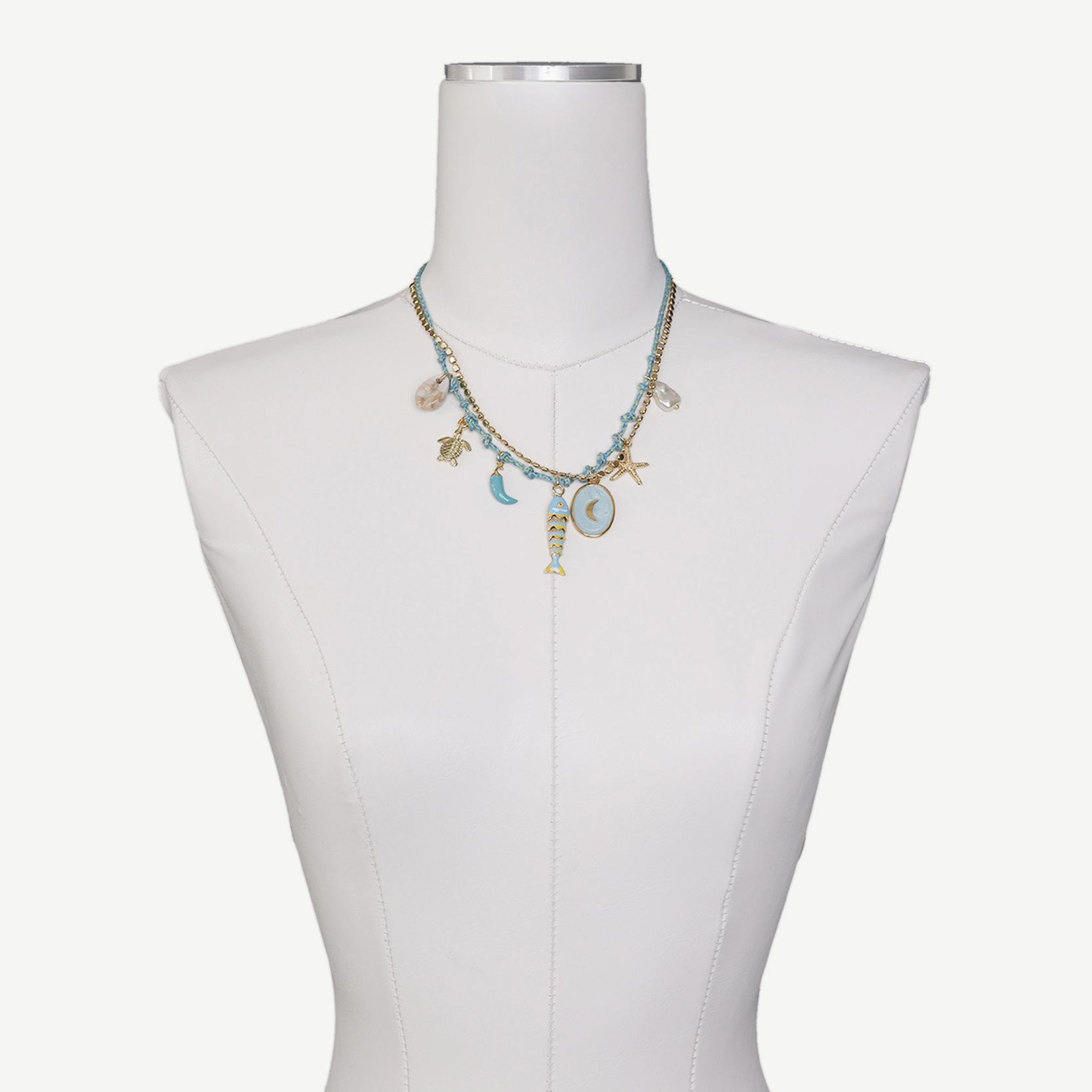 YARGICI Balık Uçlu Charm Detaylı Kolye