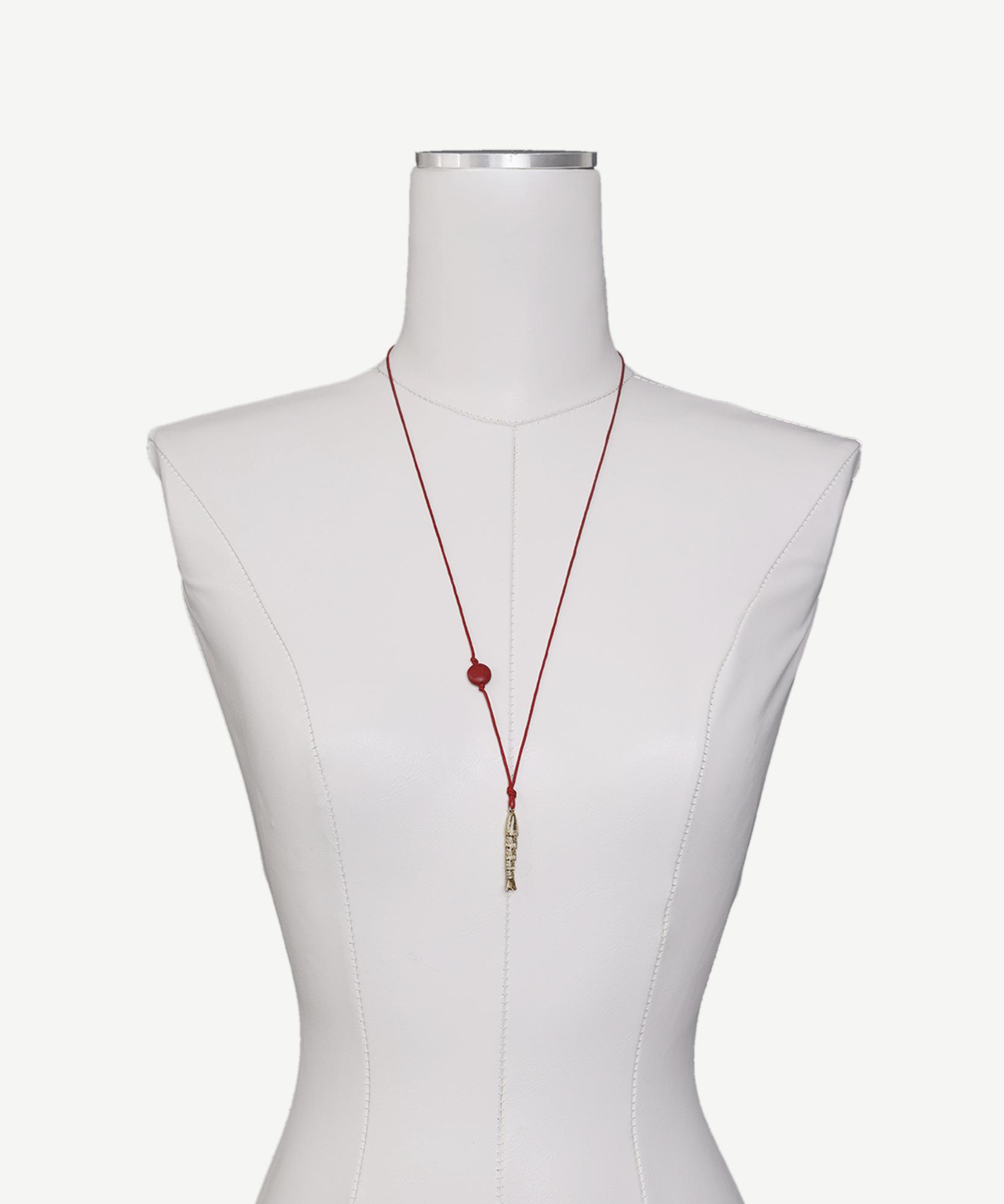 YARGICI Balık Uçlu İp Kolye