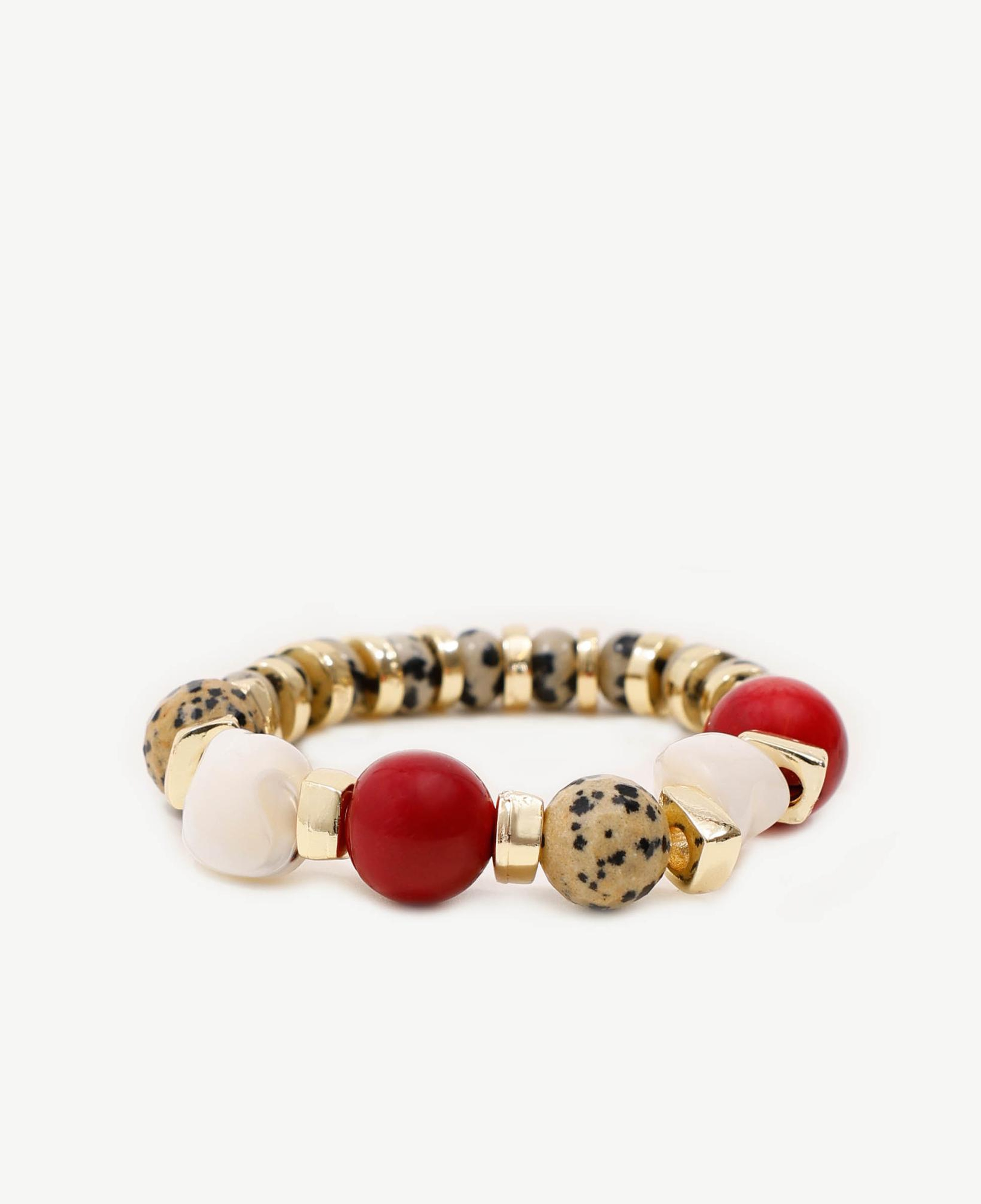 YARGICI Mercan Detaylı Jasper Taşlı Bileklik