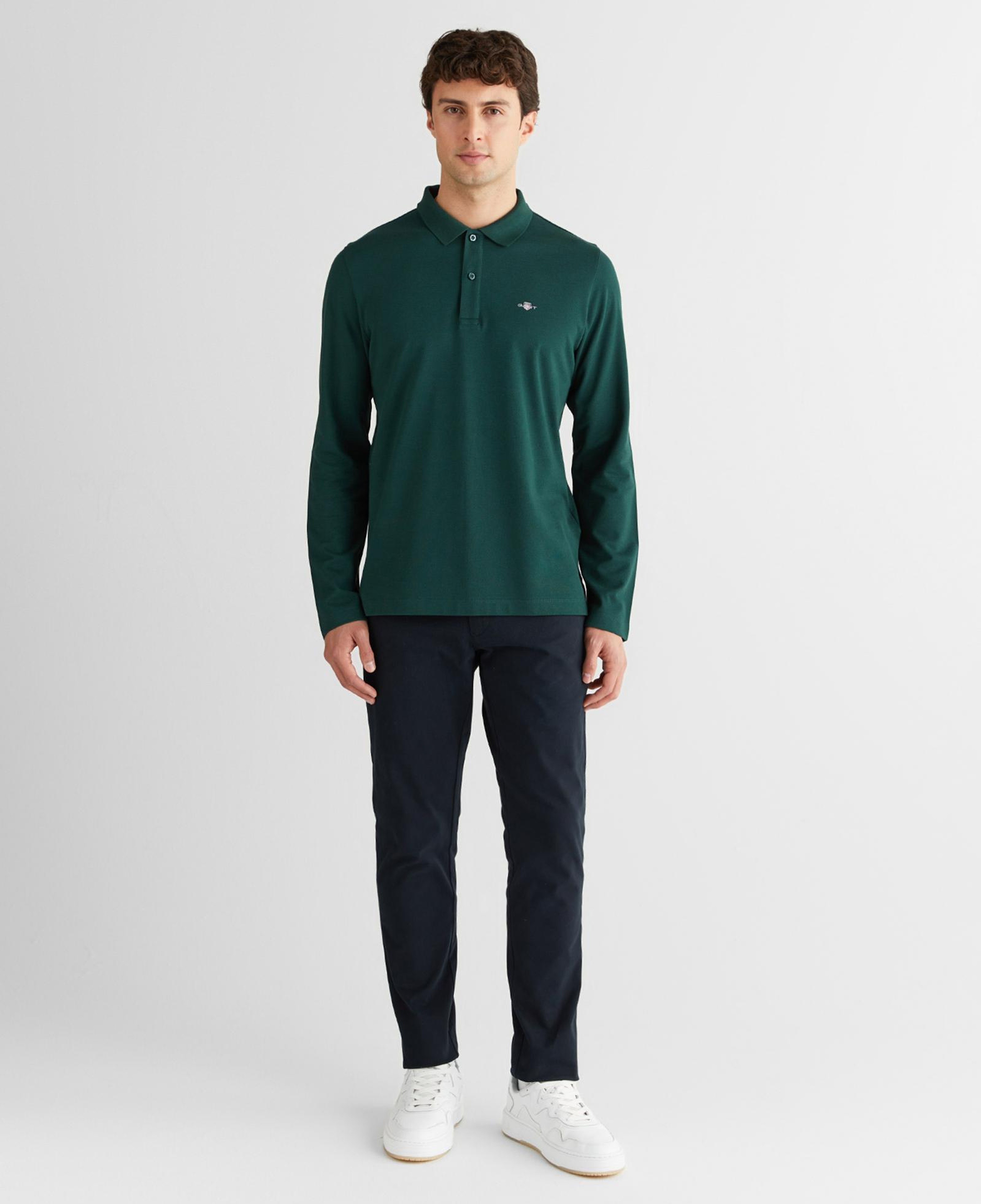 GANT Erkek Yeşil Regular Fit Polo Yaka Polo